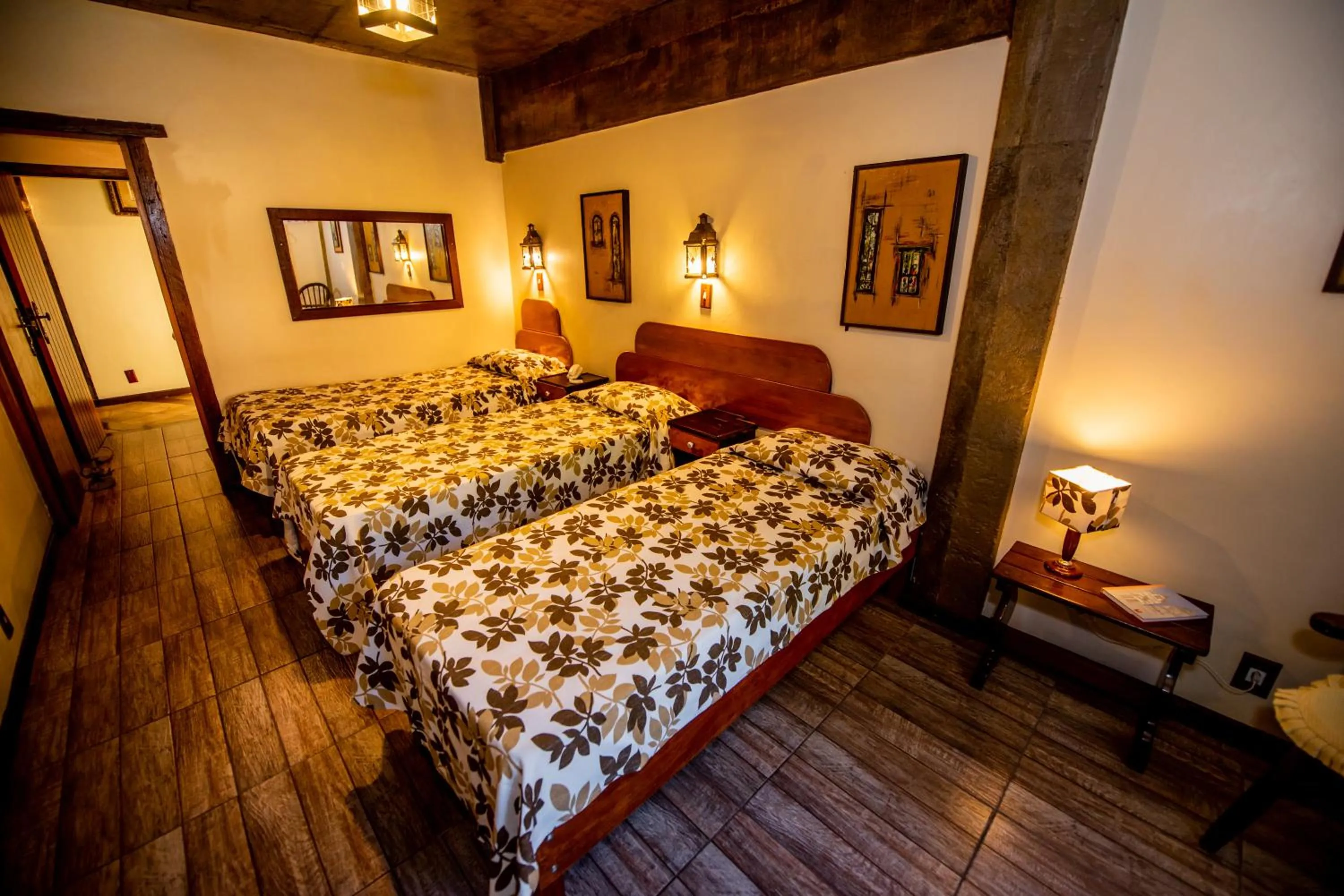 Bed in Pousada Monte Imperial