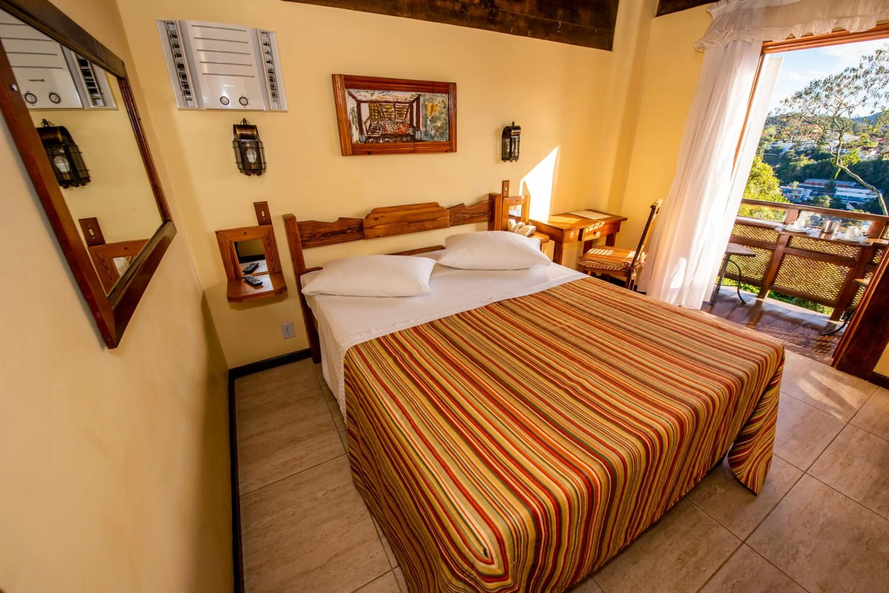 Bed in Pousada Monte Imperial