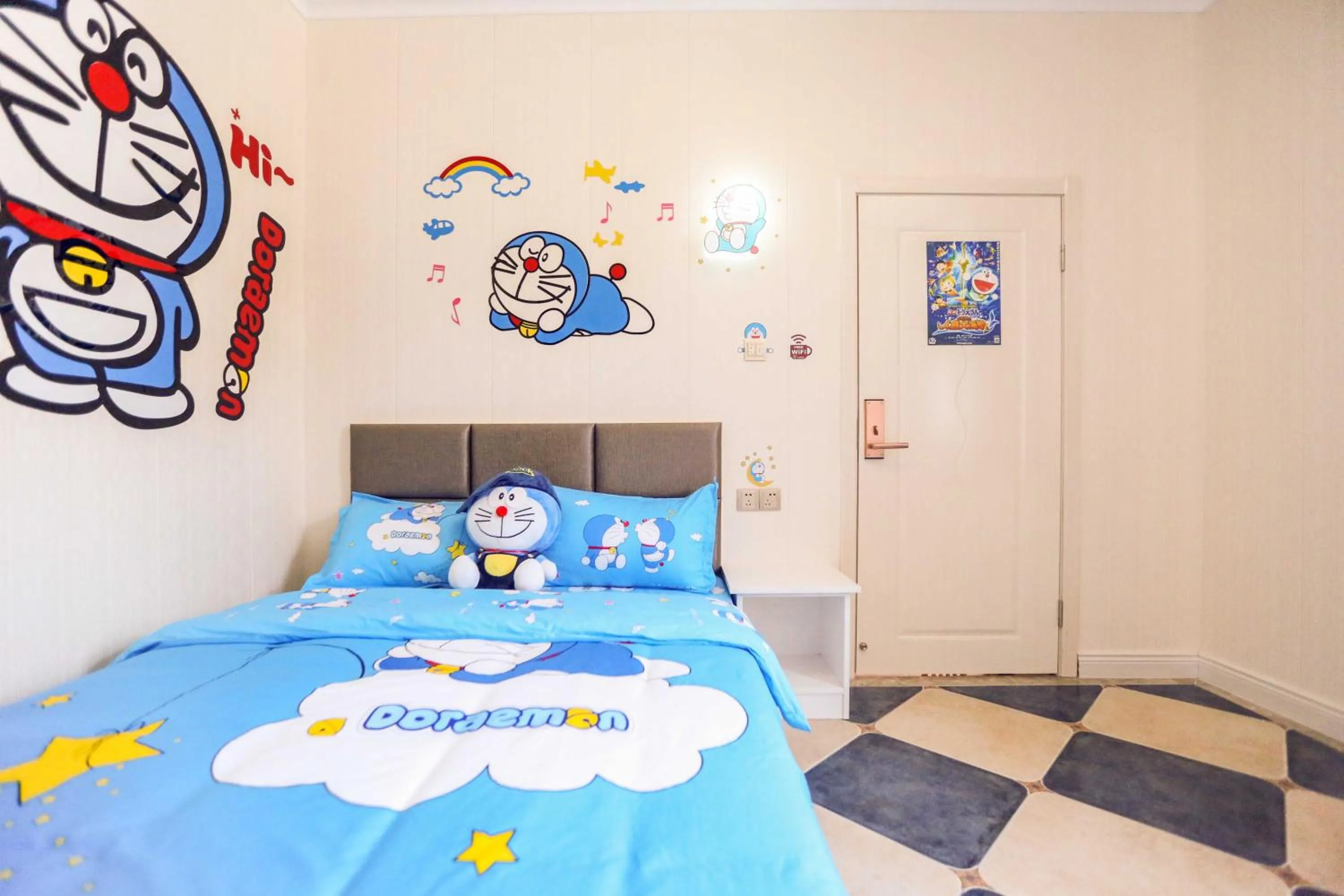 Bed in Nanjing Lafei Hotel Lukou Airport Branch