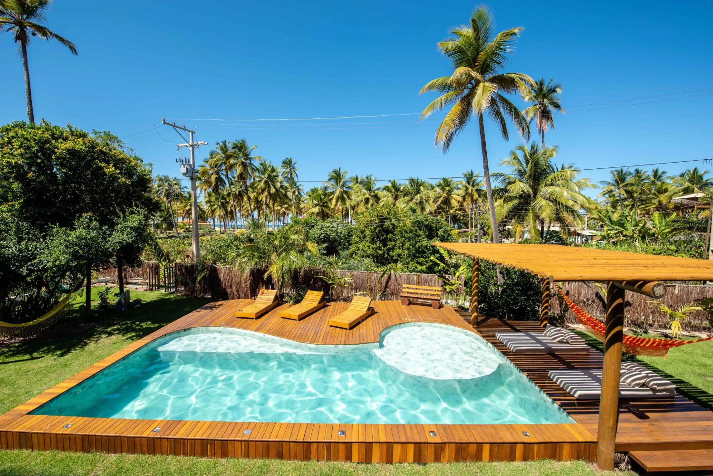 Garden view in Sup House Barra Grande