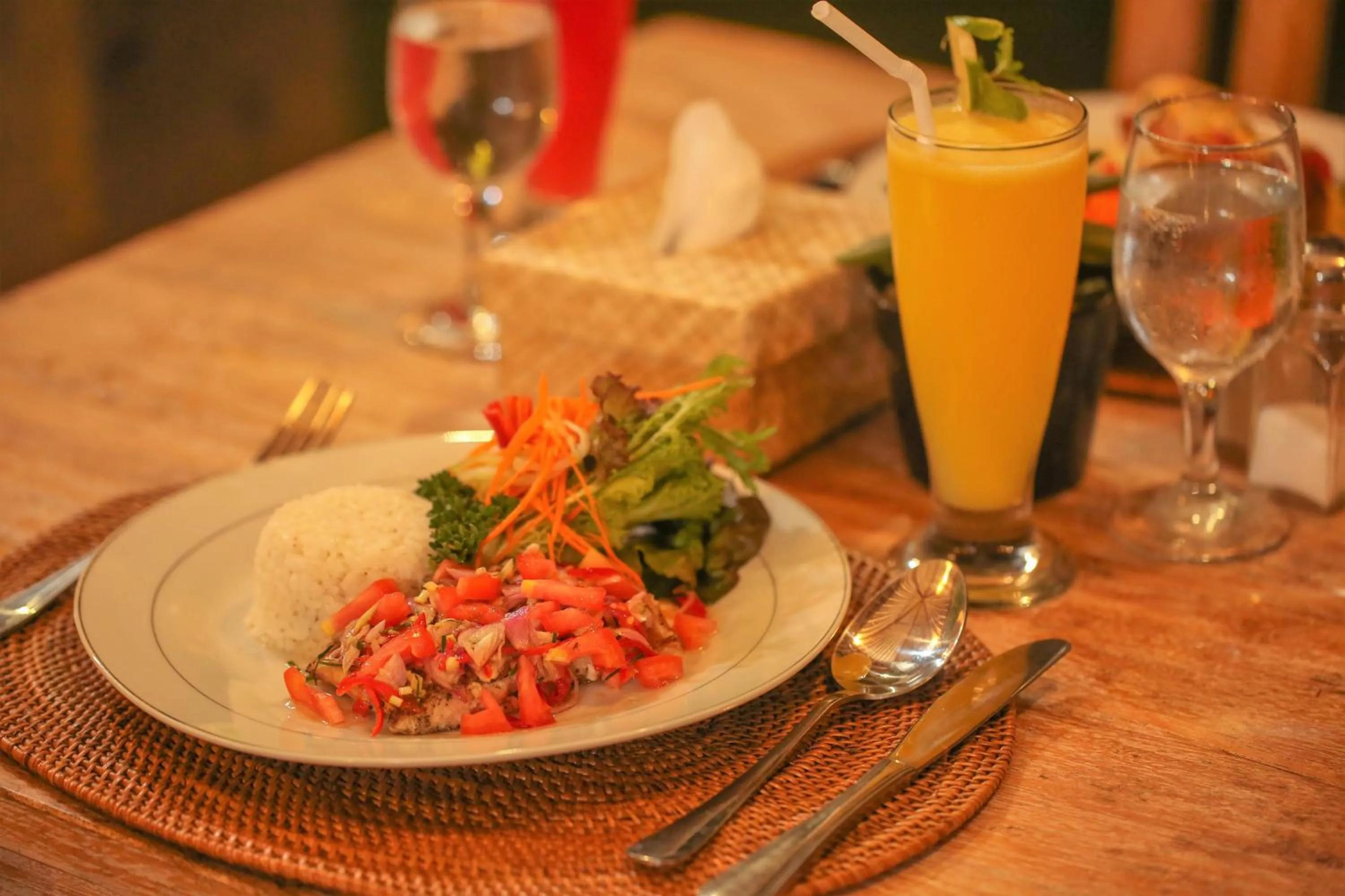 Meals in Three Gold Luxury Private Villas