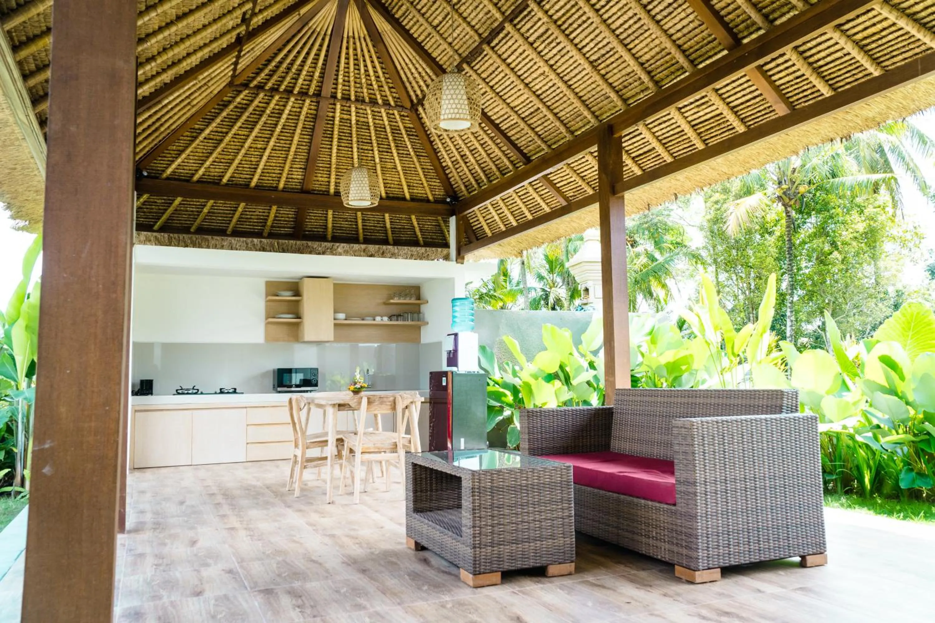 Seating area in Three Gold Luxury Private Villas