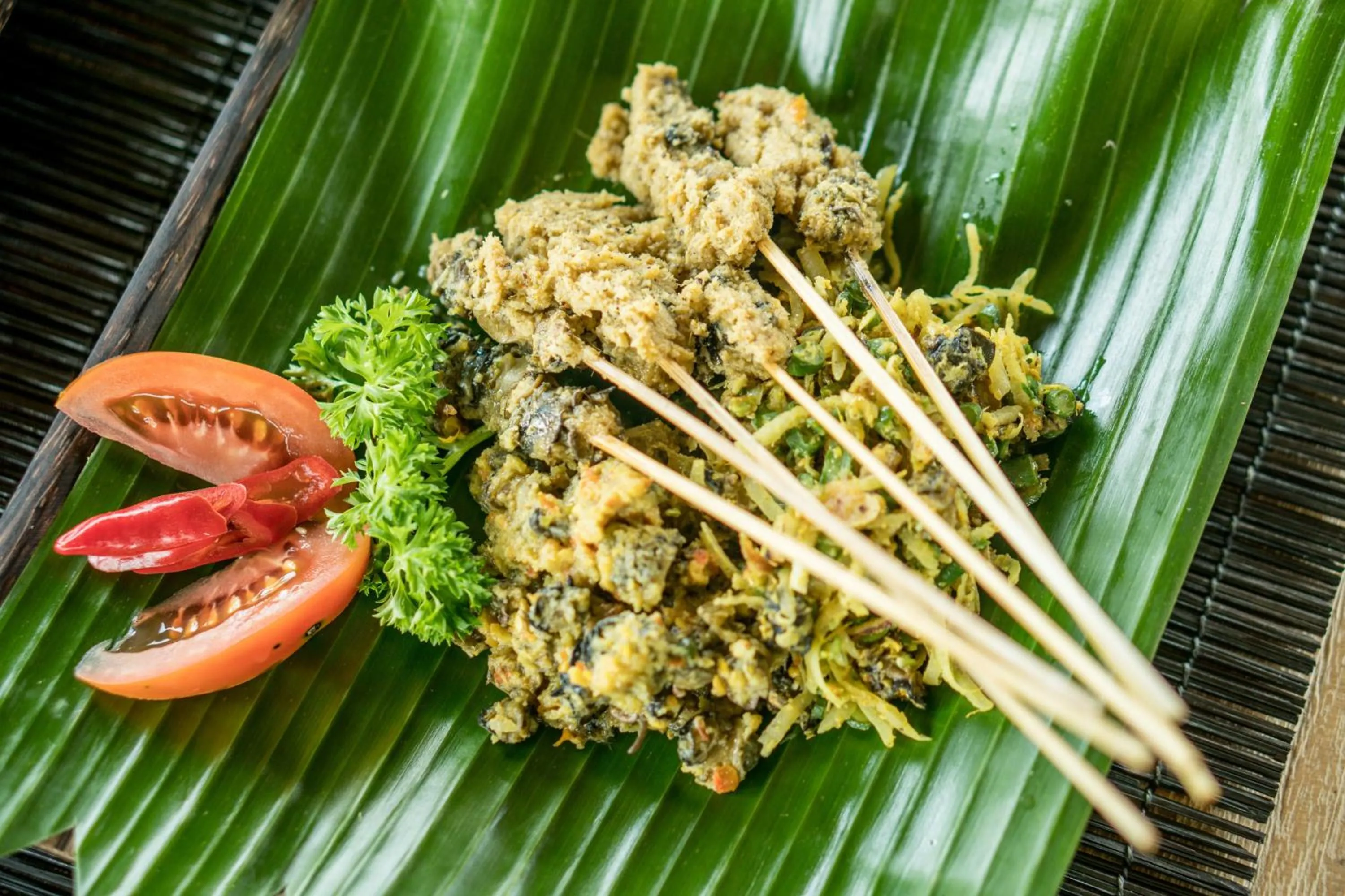 Food in Three Gold Luxury Private Villas