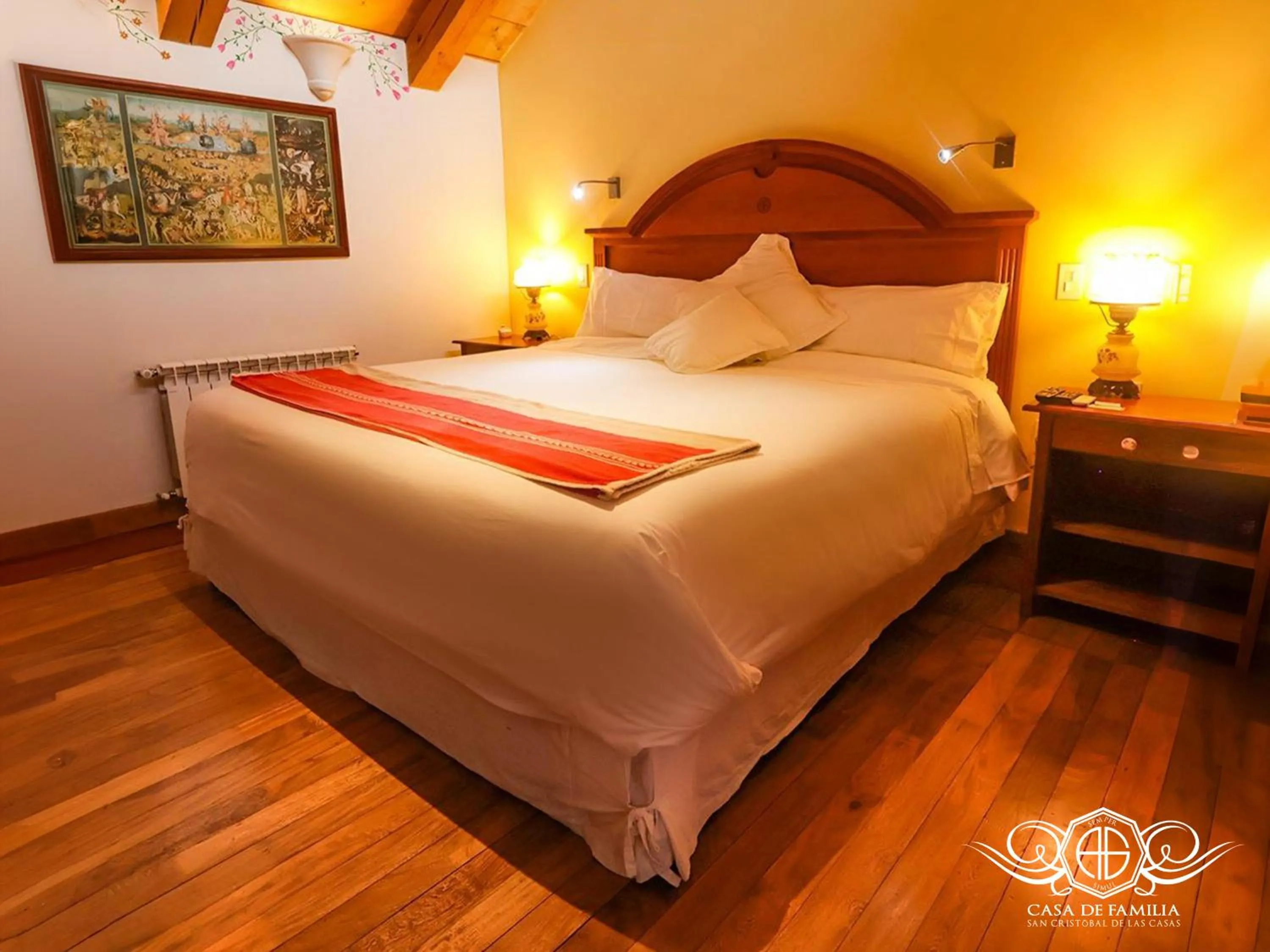 Bed in Hotel Casa de Familia de San Cristobal