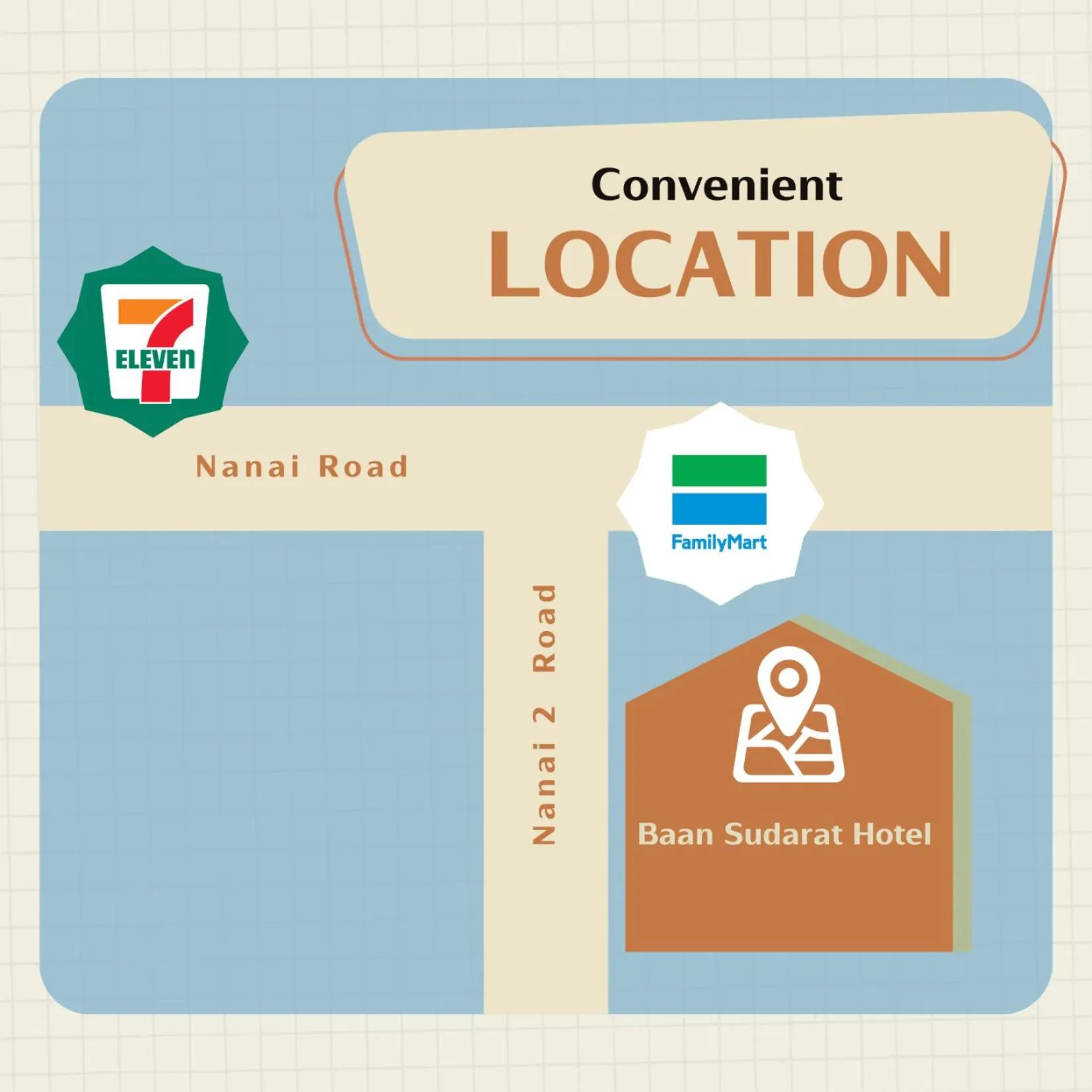 Location in Baan Sudarat Hotel