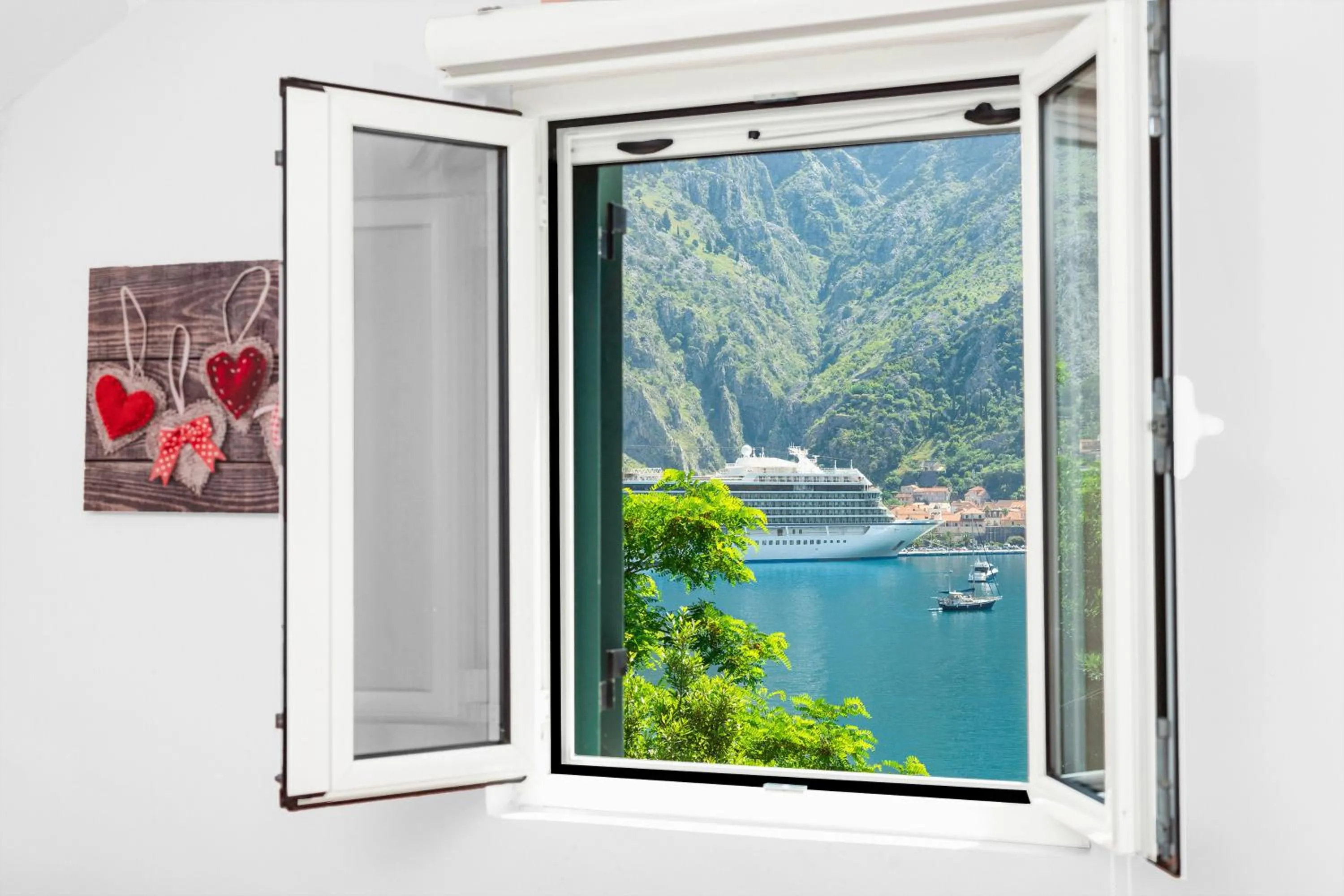 Sea view in Apartments Dončić