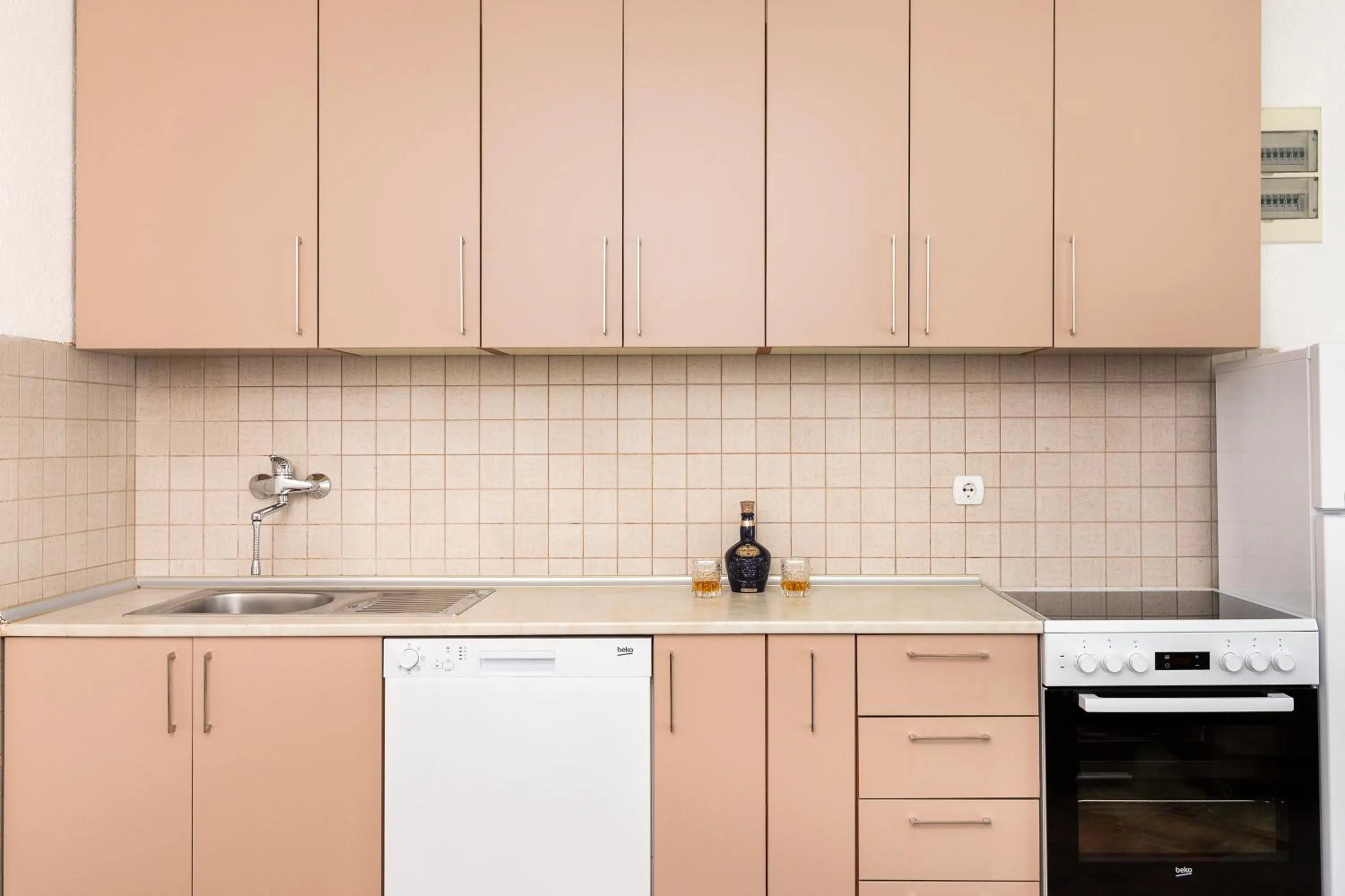 kitchen in Apartments Dončić