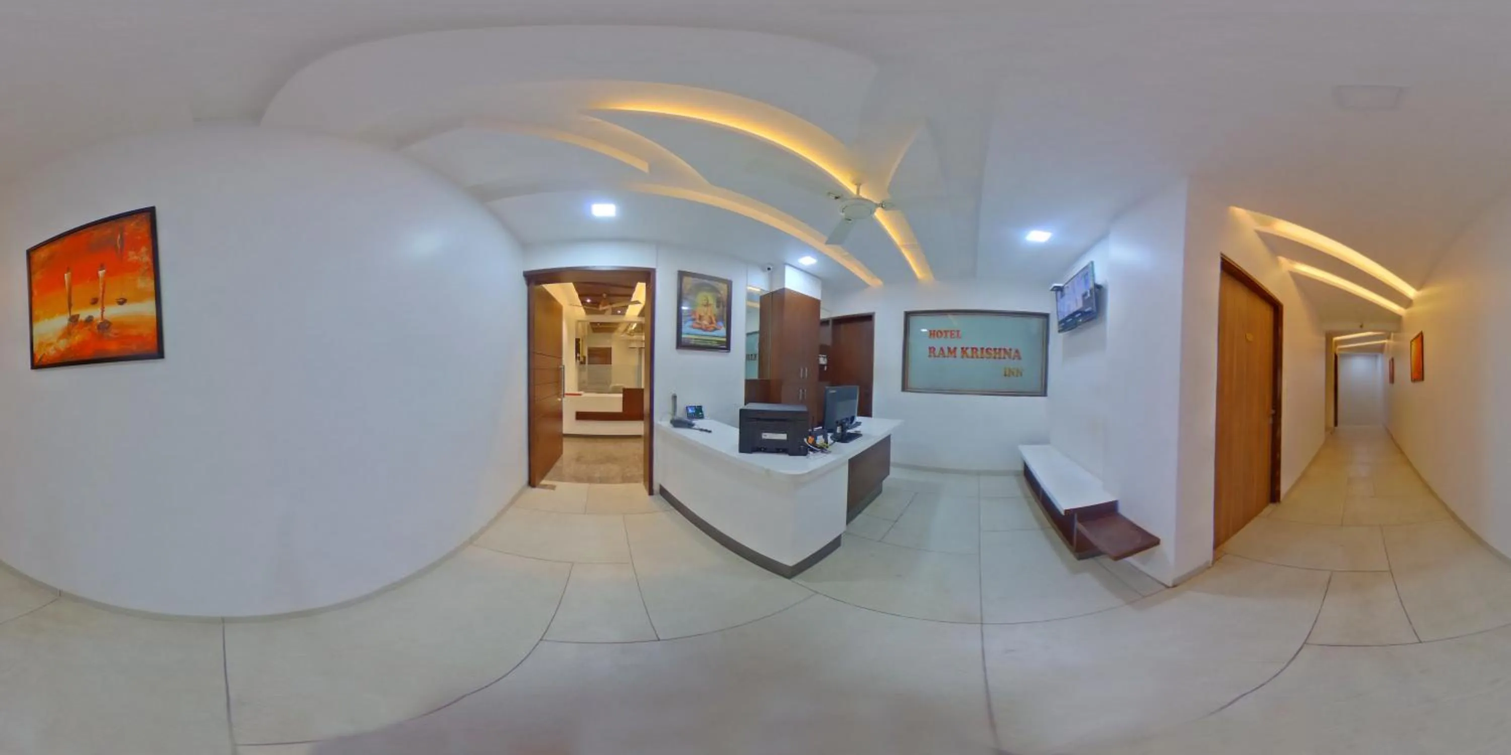 Patio in Hotel Ramkrishna Inn