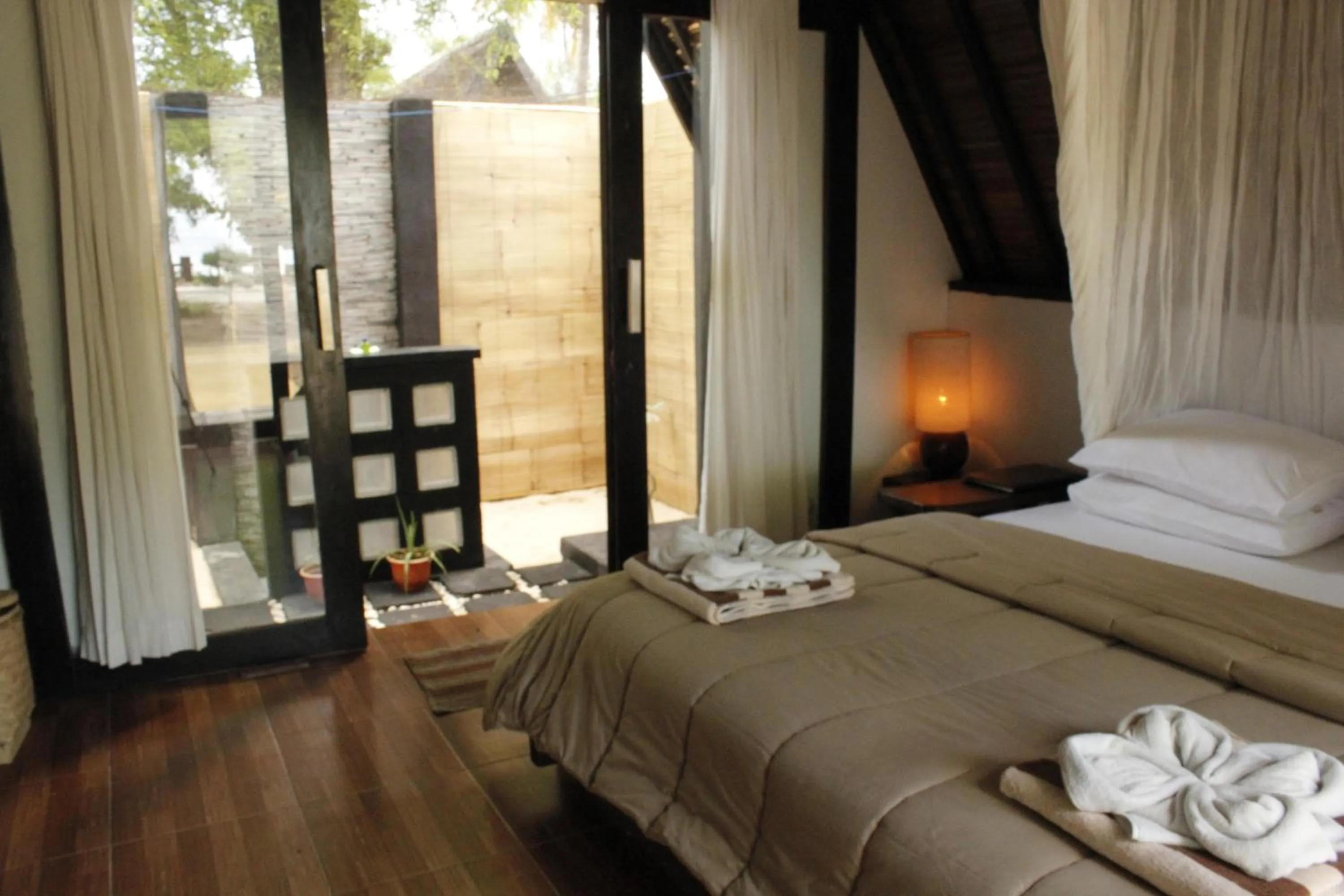 Decorative detail, Bed in Kaluku Gili Resort