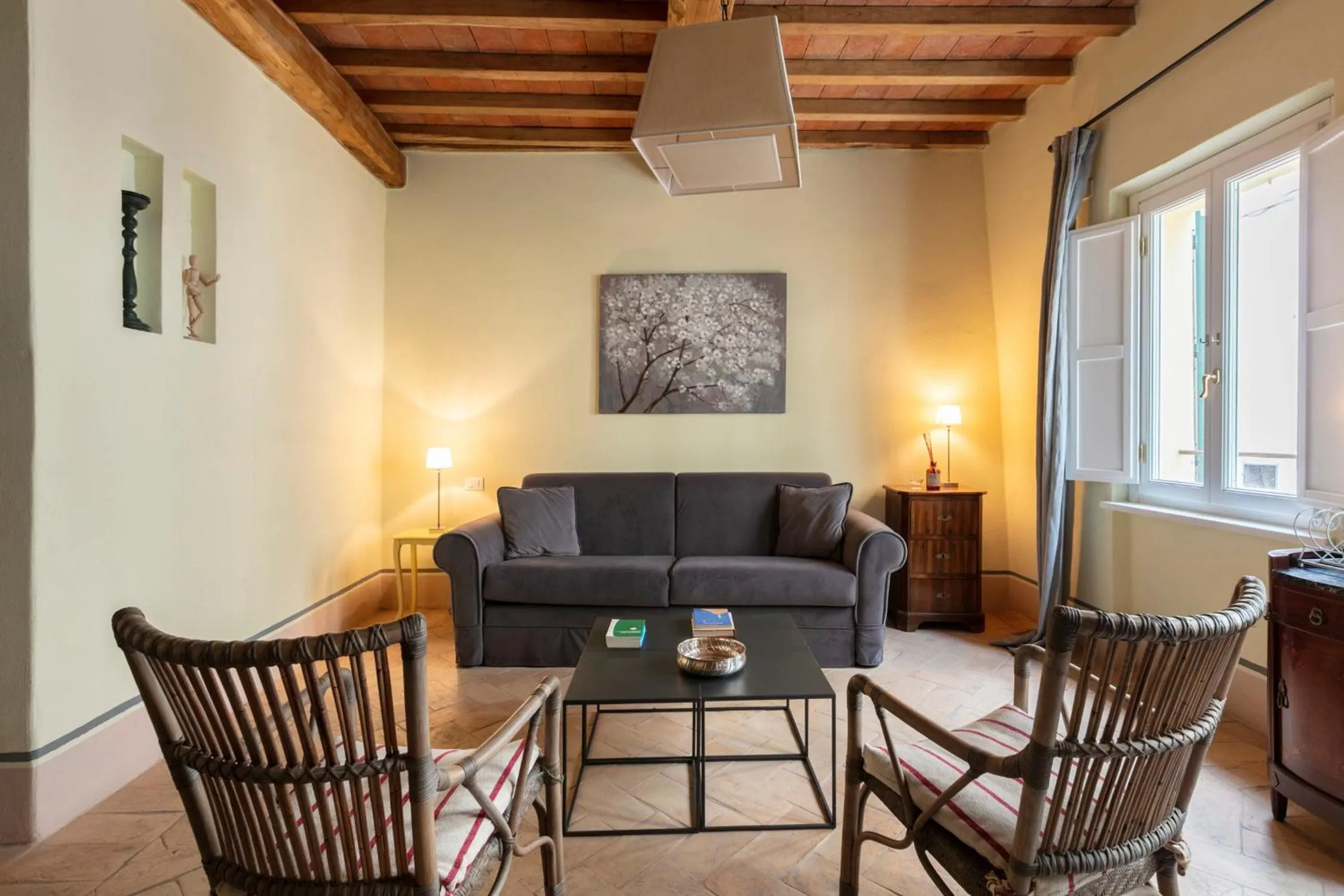 Living room in Tuscany View Montalcino