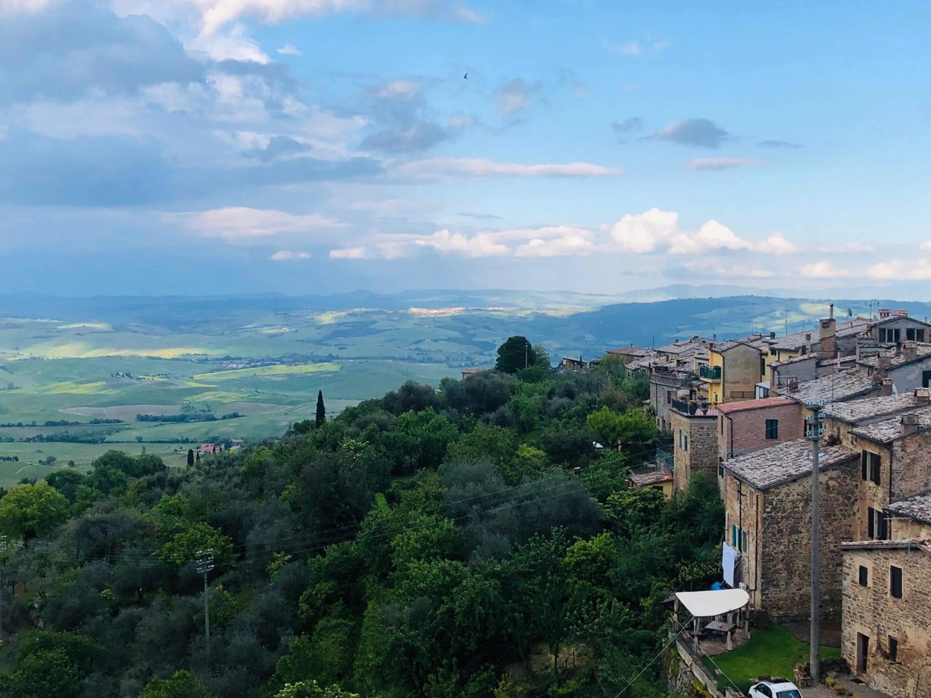 Bird's eye view in Tuscany View Montalcino