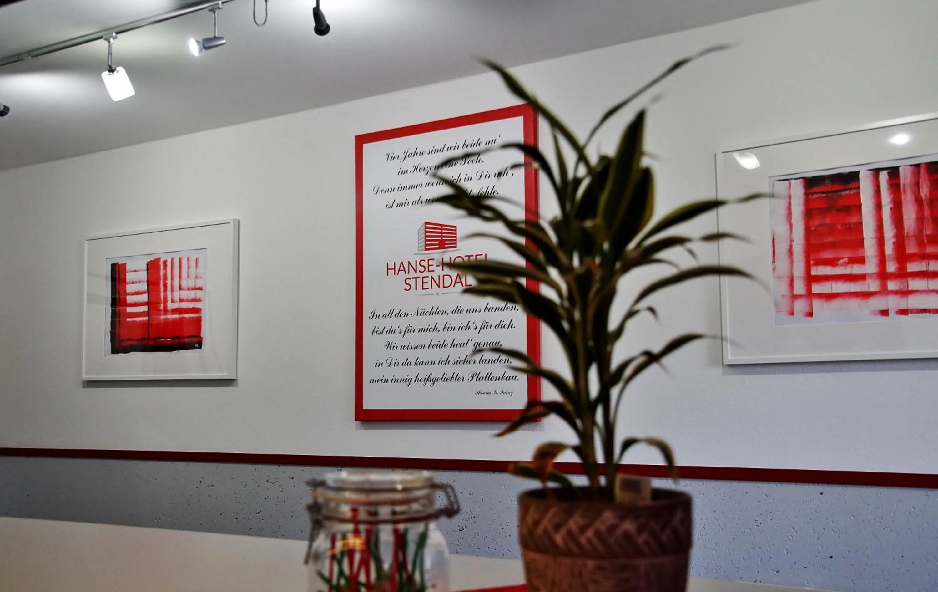 Lobby or reception in Hanse-Hotel Stendal