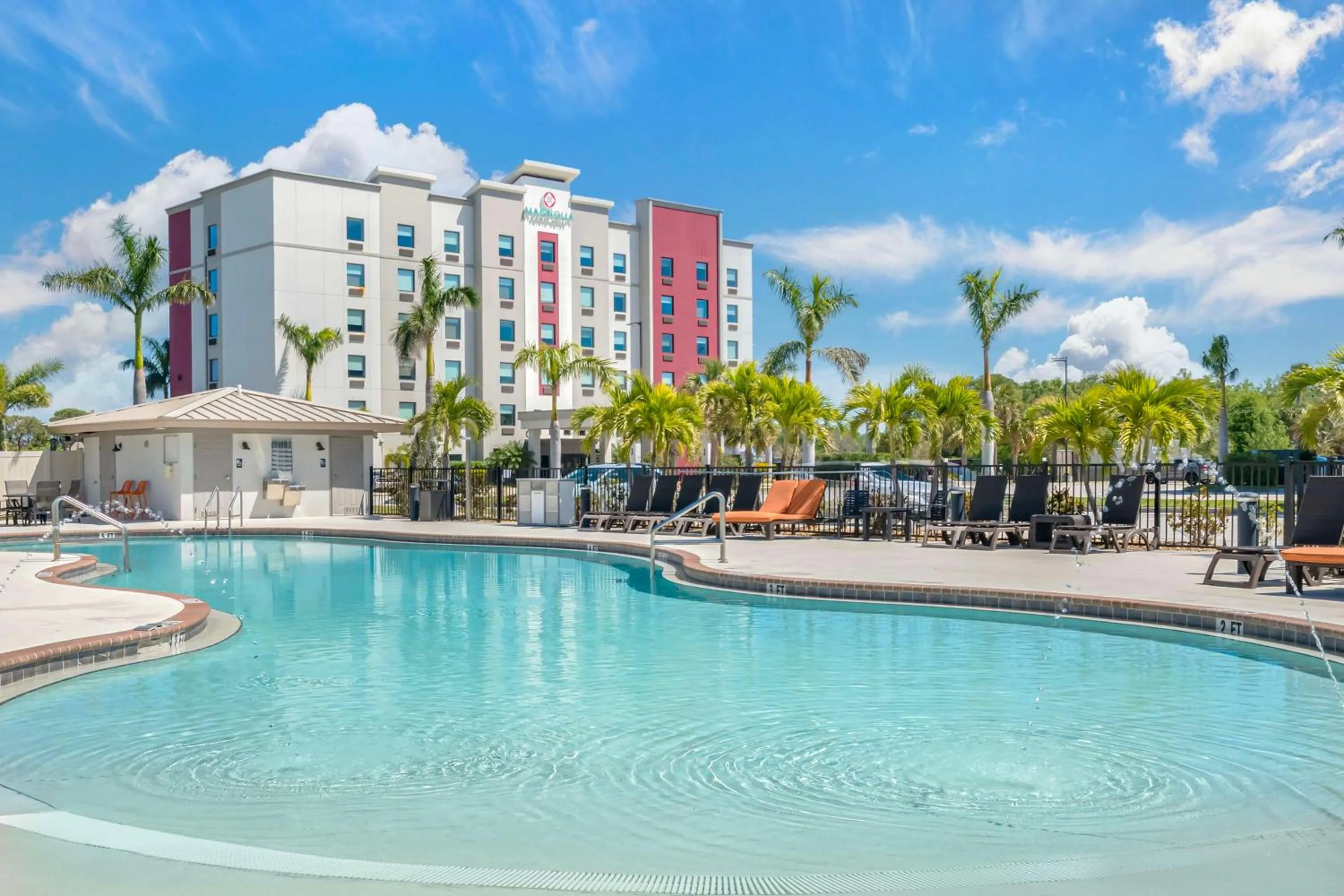 Pool view in Magnolia Pointe; BW Signature Collection