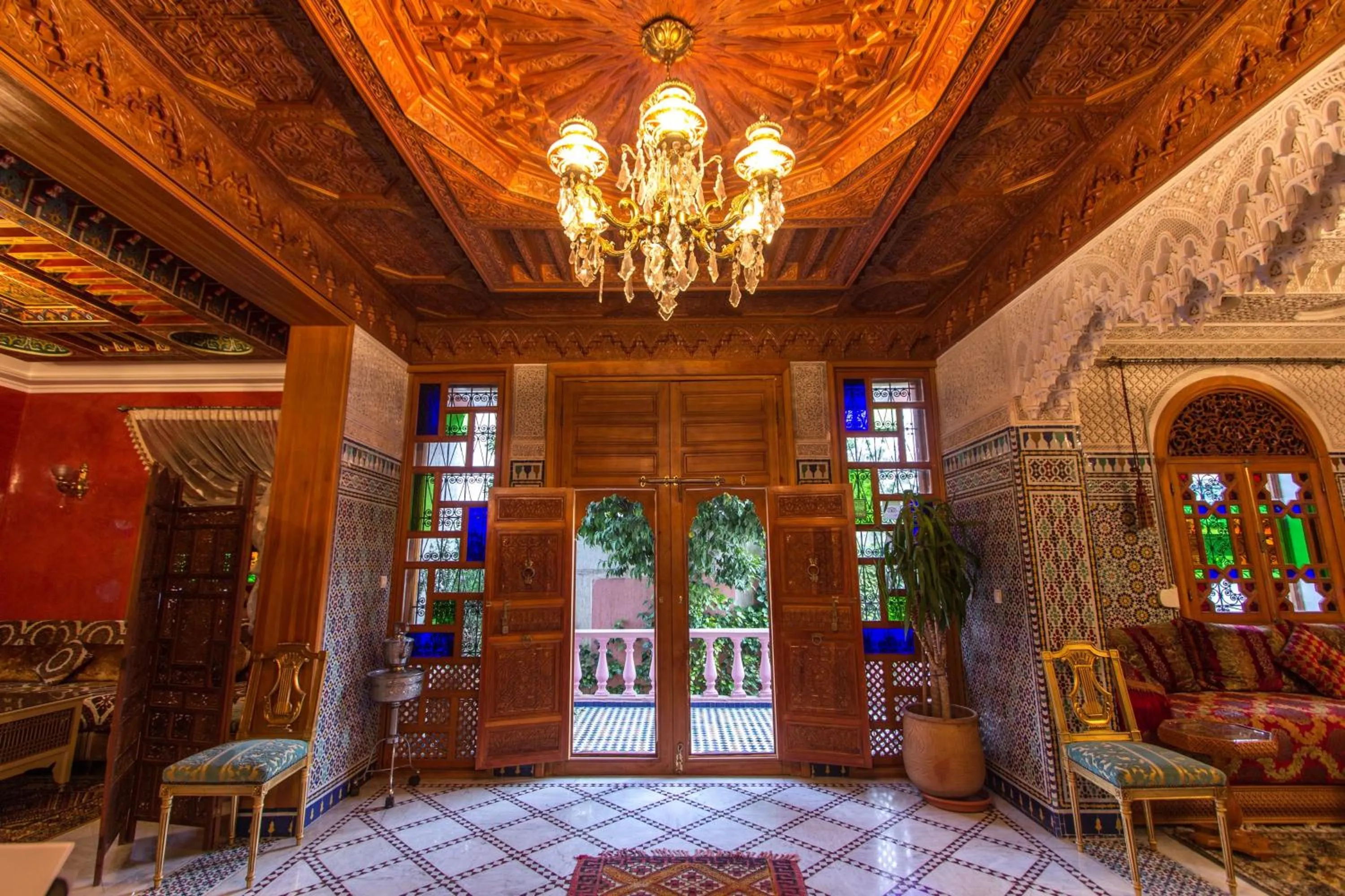 Lobby or reception in Riad Raouia HAMMAM & SPA