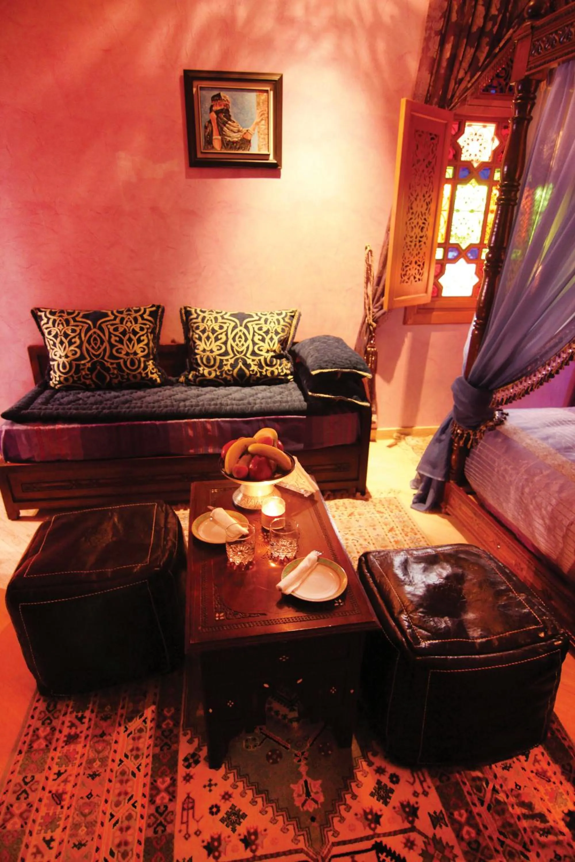 Seating area, Bed in Riad Raouia HAMMAM & SPA