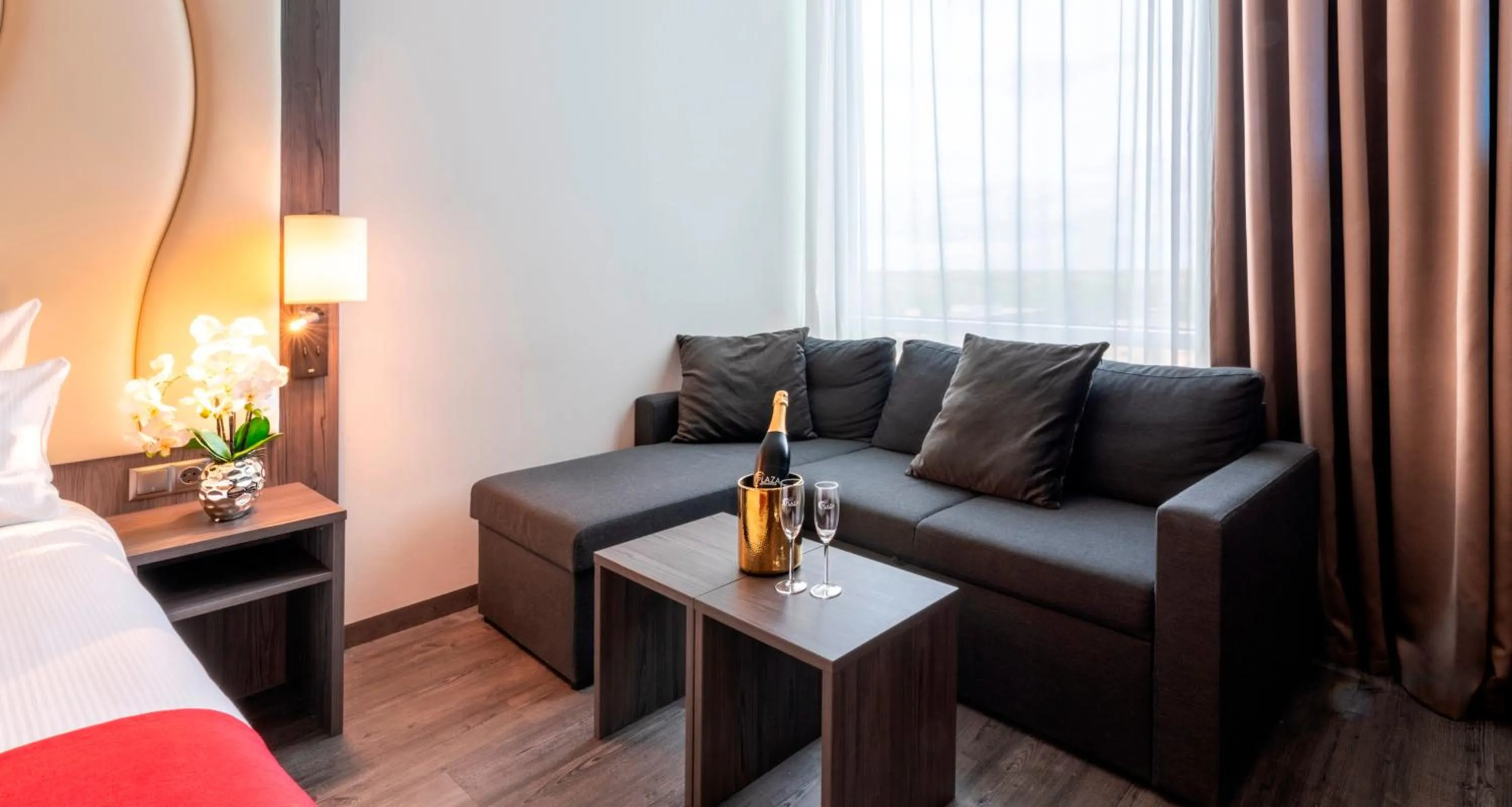 Seating area in PLAZA Premium Almere