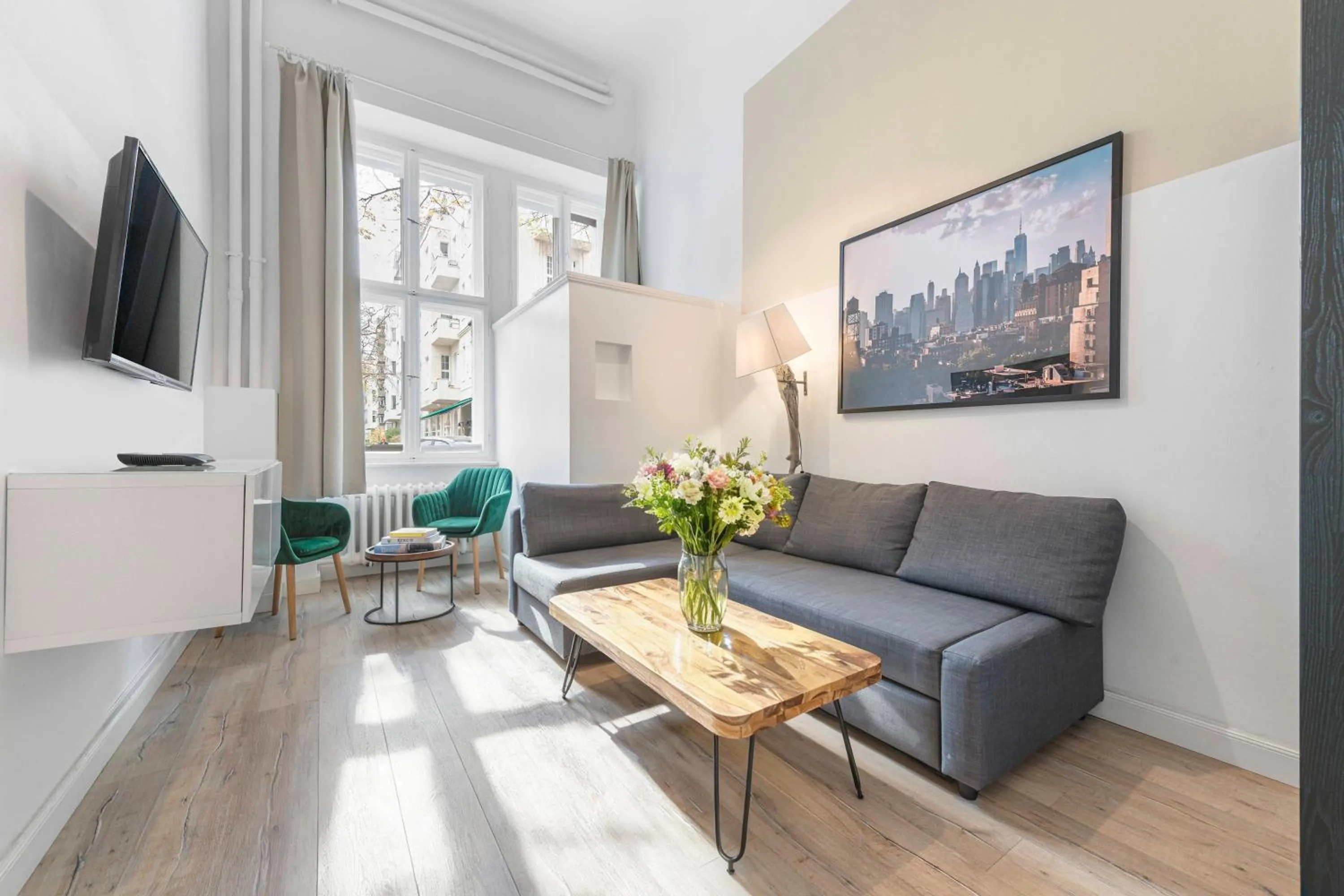 The Düsseldorfer, 1 BR, 1 living room, group & family friendly, ideal for 2 - 4 Guests