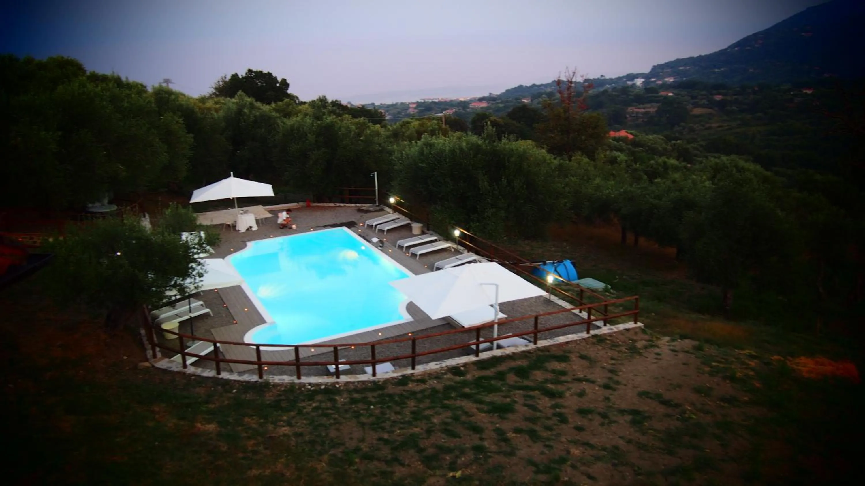 Pool view in Tenuta Terre di Bosco Oasi di Relax nel Cilento