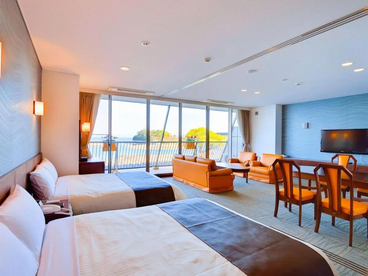 Photo of the whole room, Bed in Hotel Seaside Shimabara