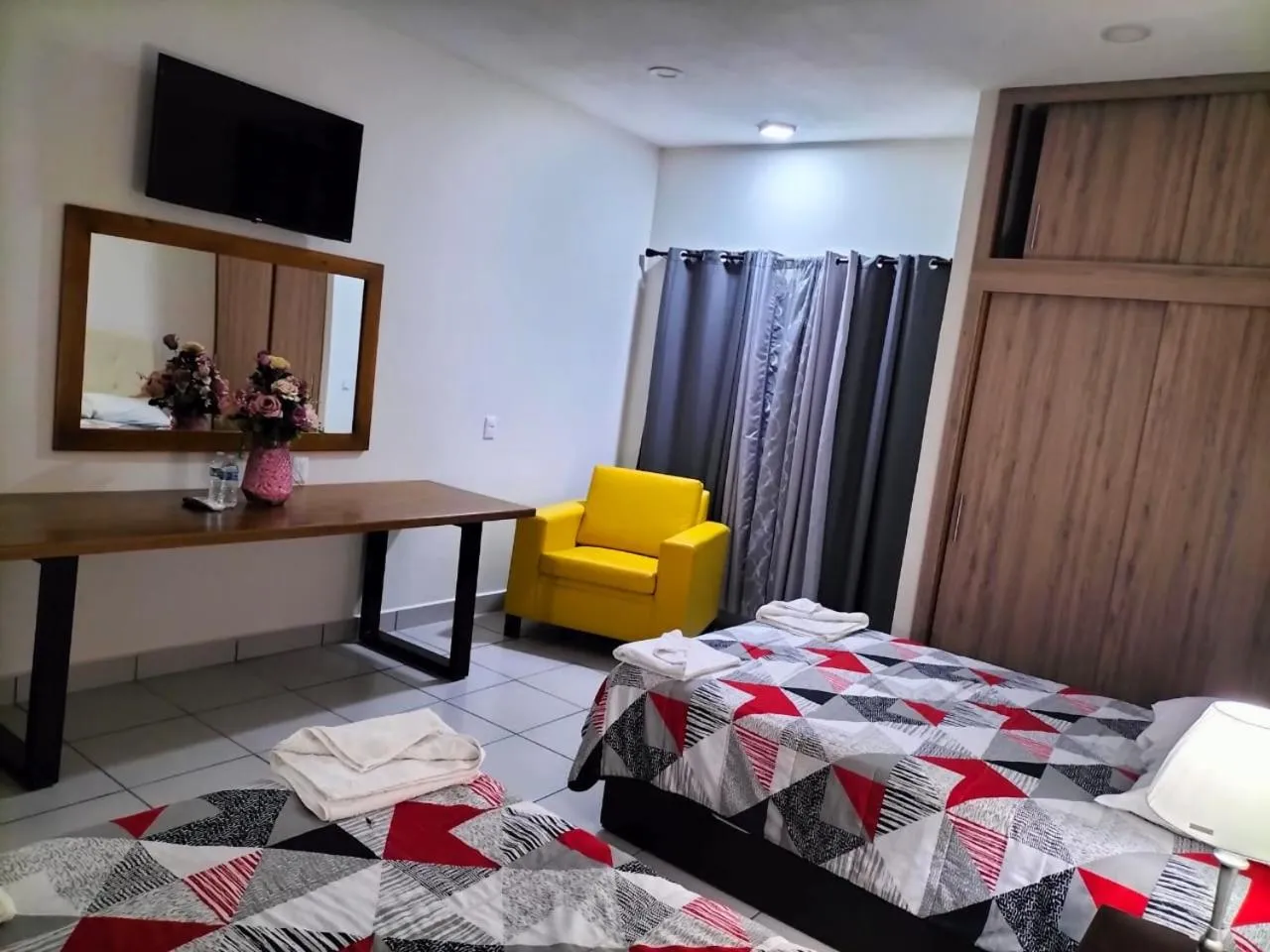 Bed in Hotel La Estancia