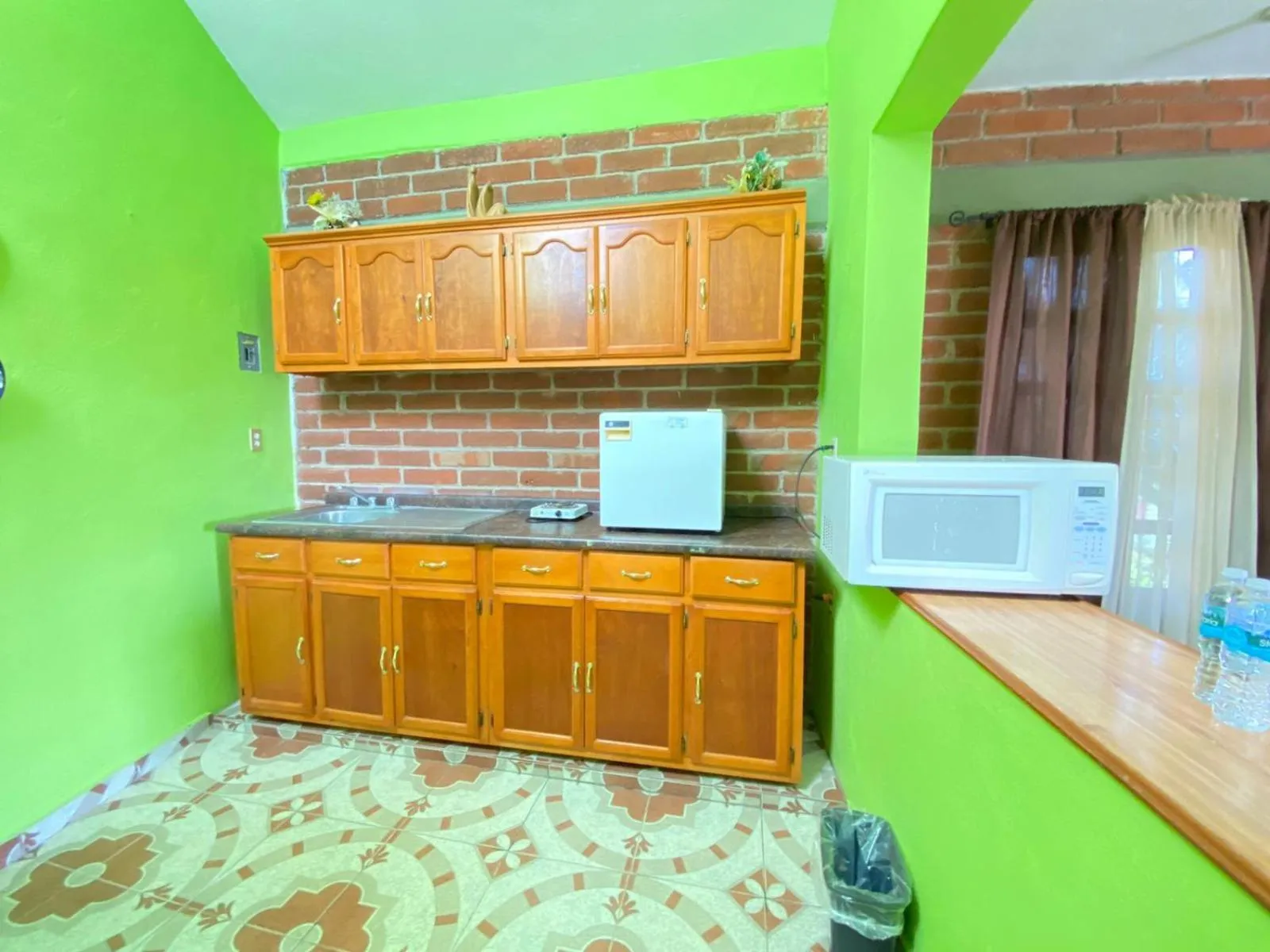 Kitchen or kitchenette in Hotel La Estancia