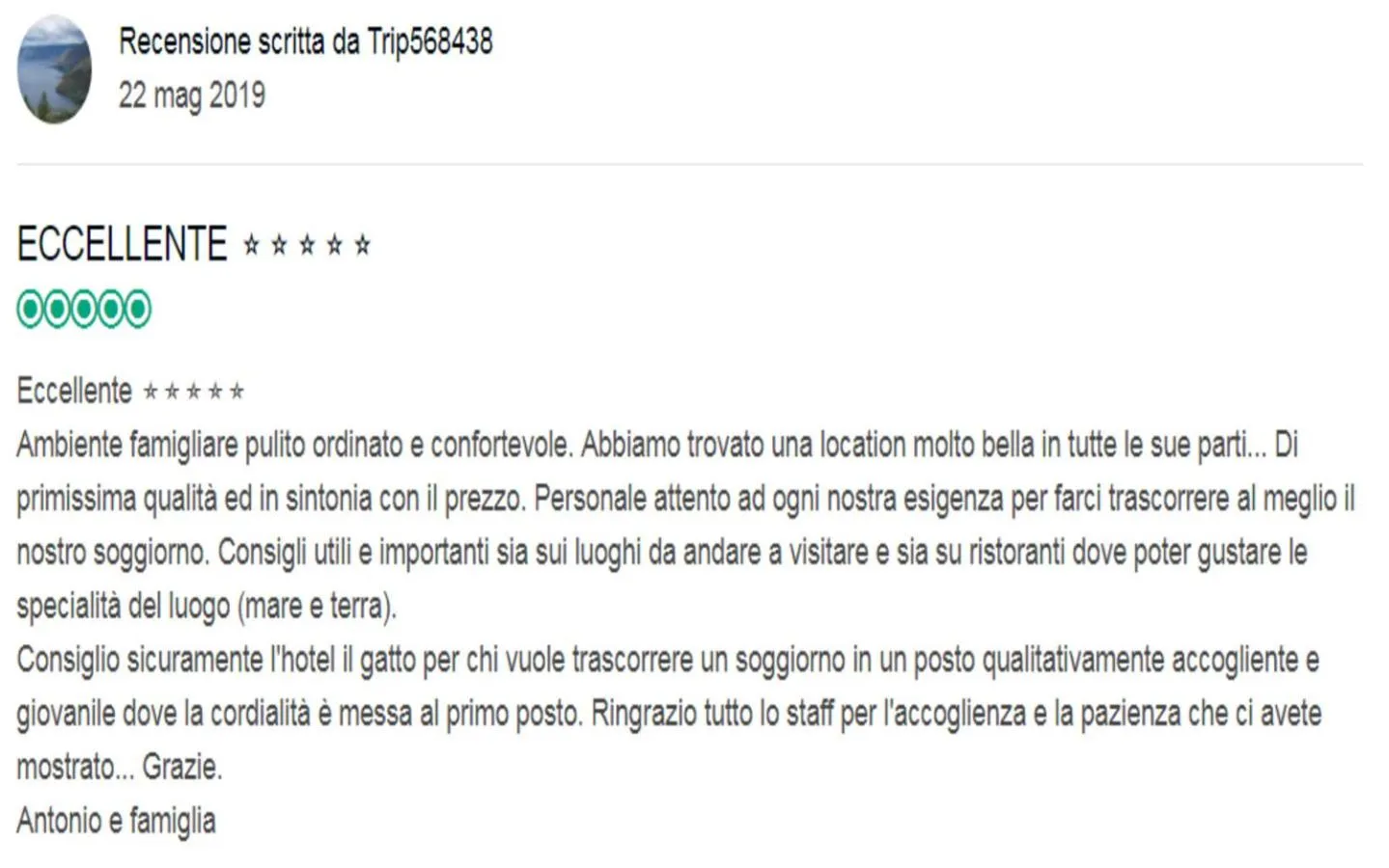 Logo/Certificate/Sign in Hotel Il Gatto