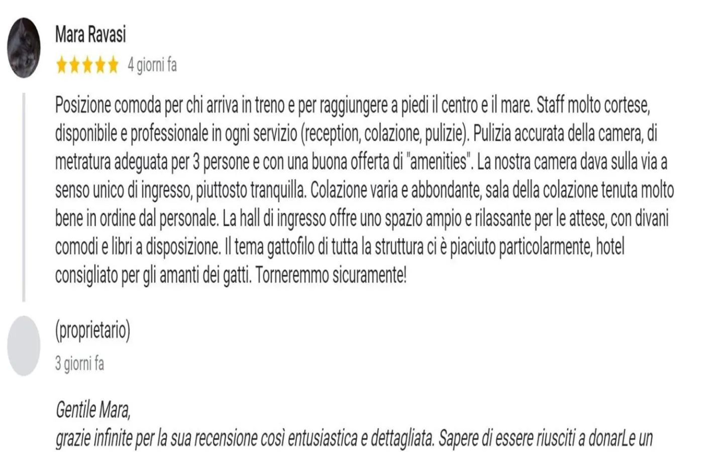 Logo/Certificate/Sign in Hotel Il Gatto