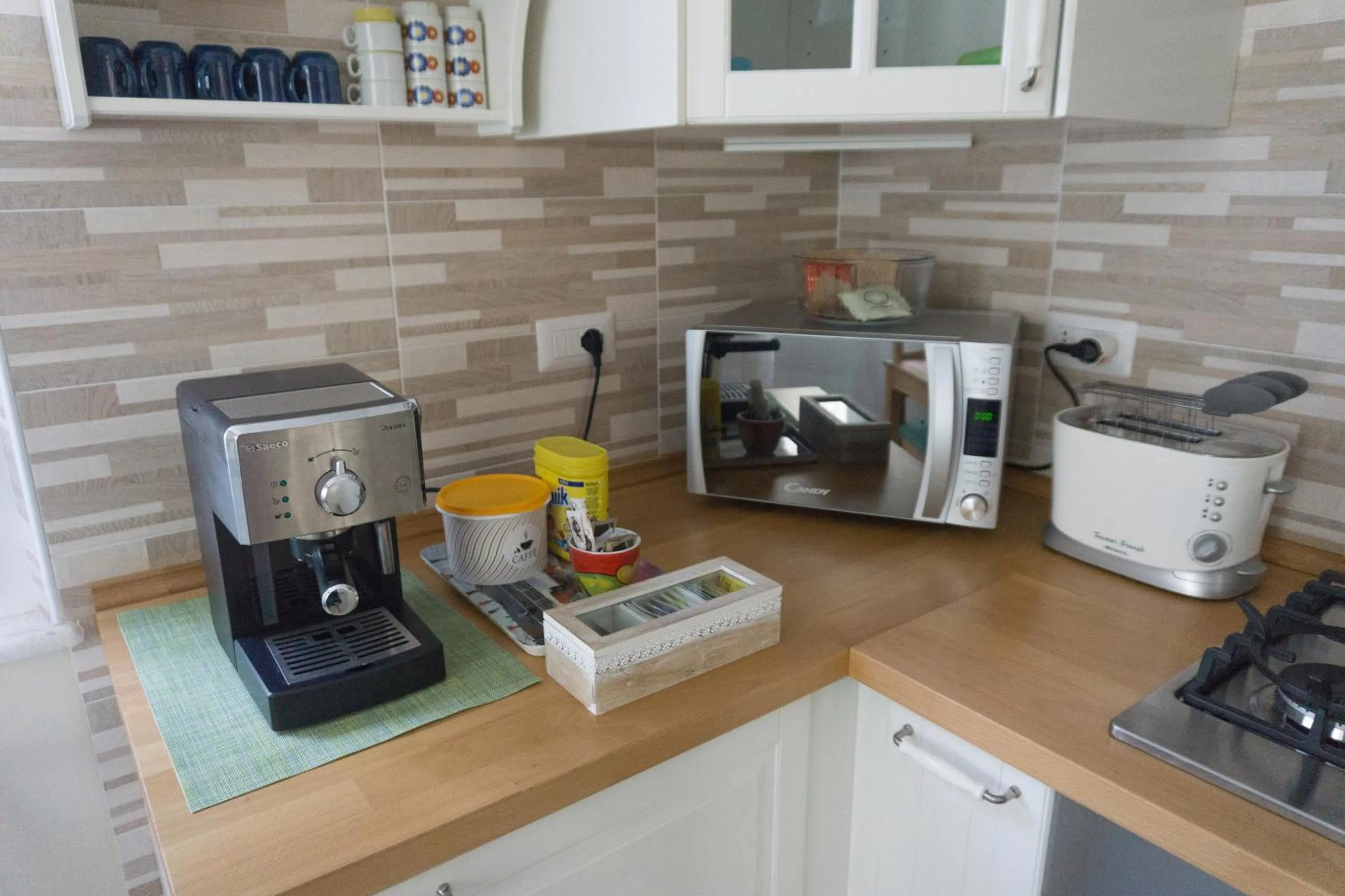 Communal kitchen in B&B Casa di Mimma