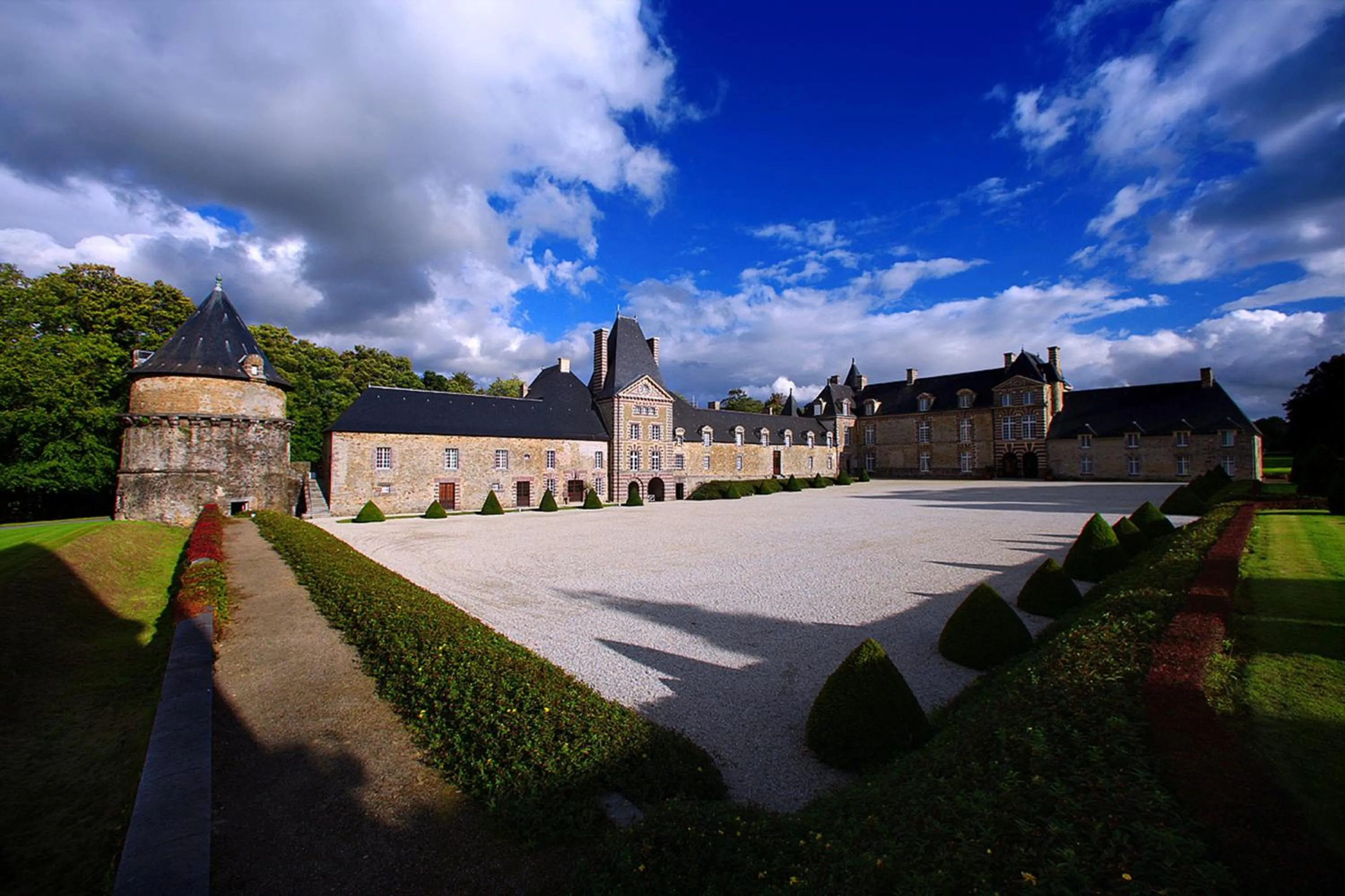 Facade/entrance in Chateau de Canisy