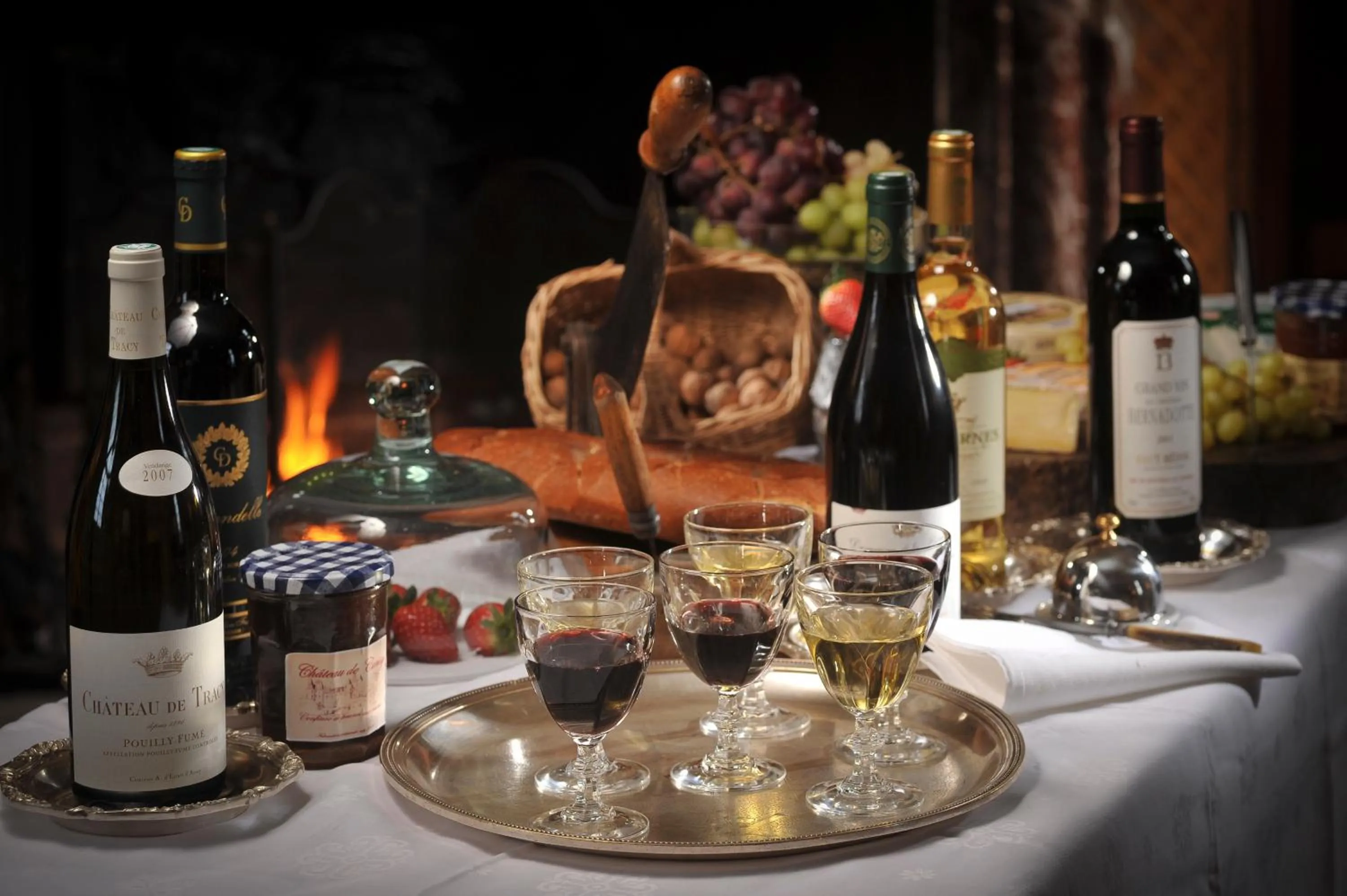 Food close-up in Chateau de Canisy