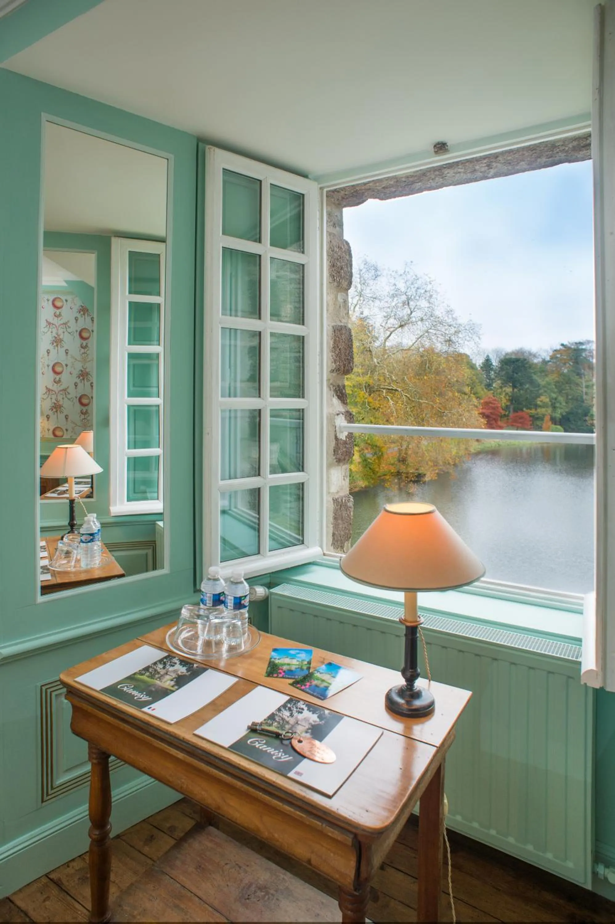 Lake view in Chateau de Canisy