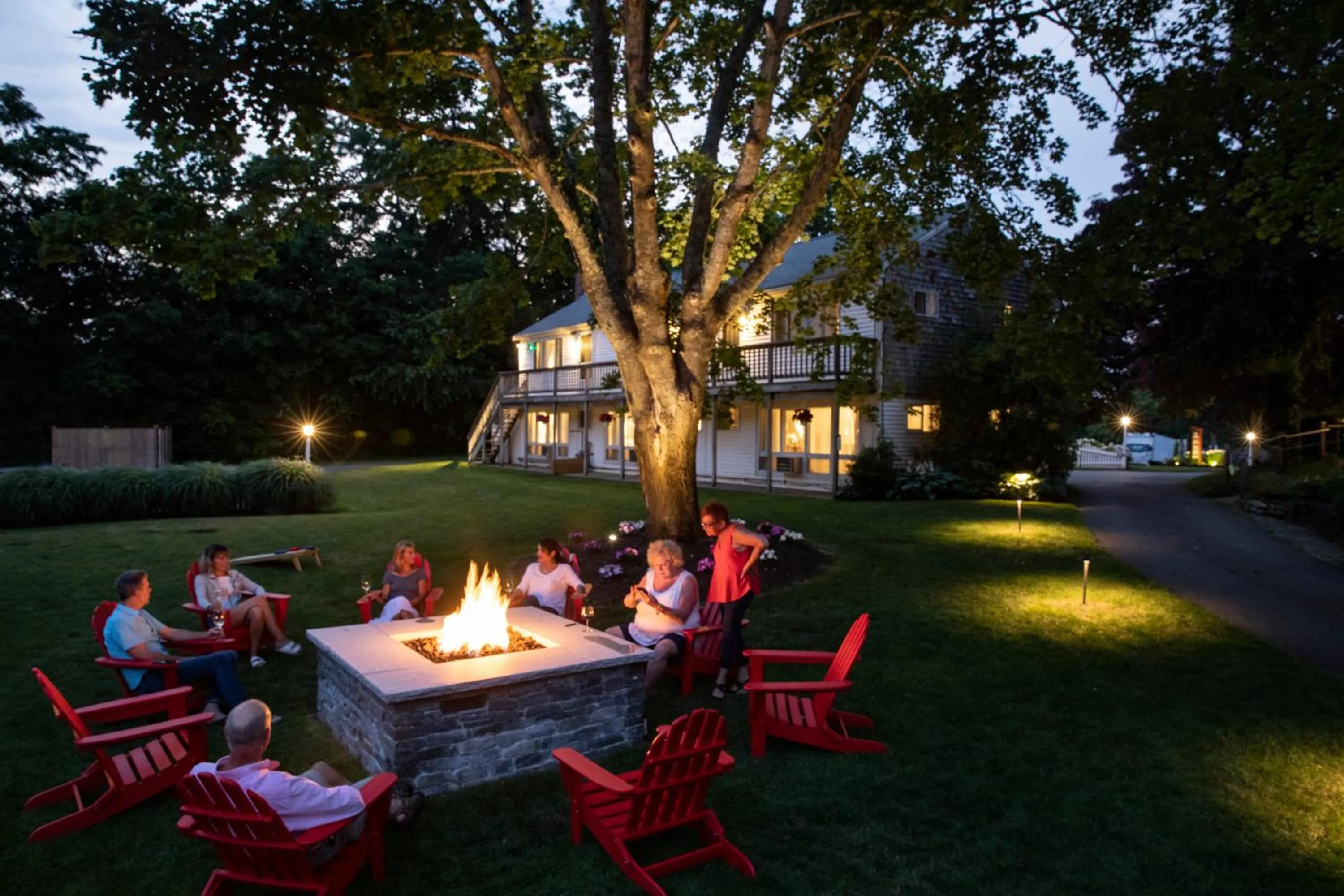 group of guests in Sesuit Harbor House