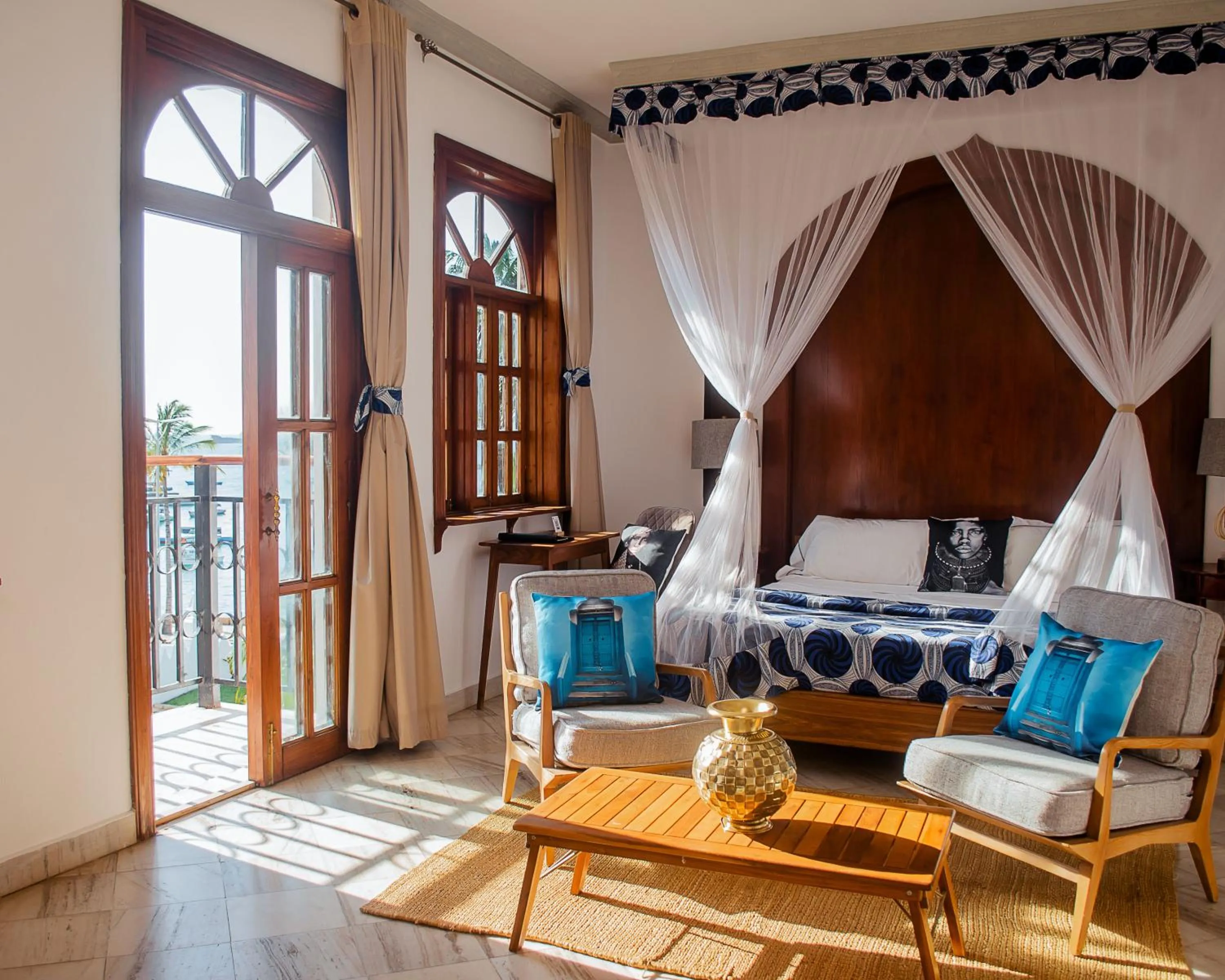 Bed in The Seyyida Hotel and Spa