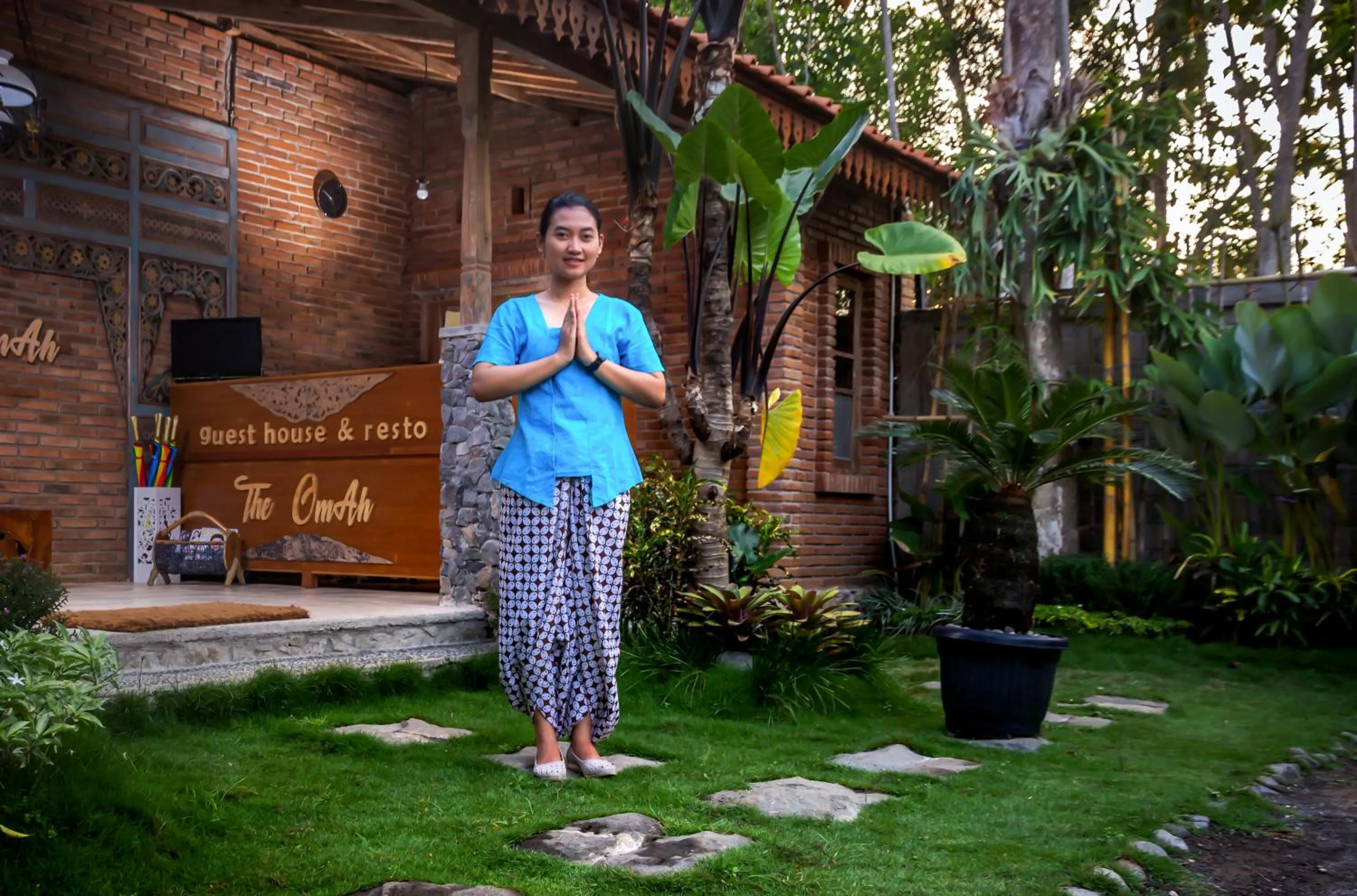 Lobby or reception in The Omah Borobudur