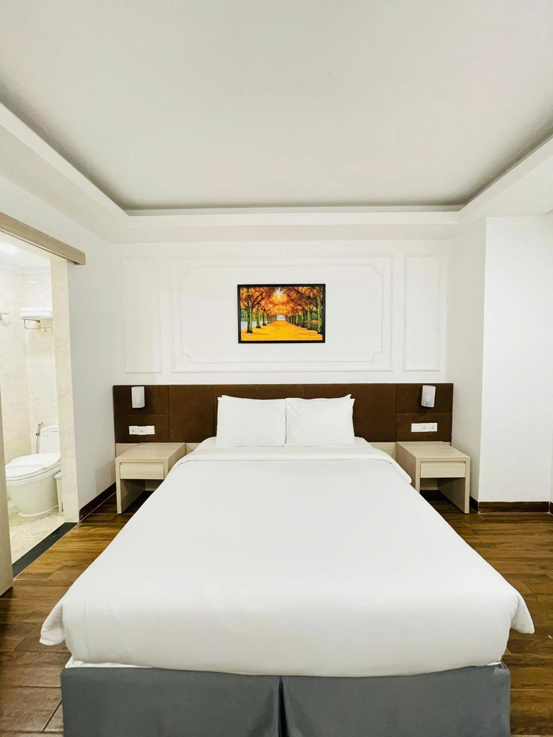 Bed in Hon Chong Retreat Hotel