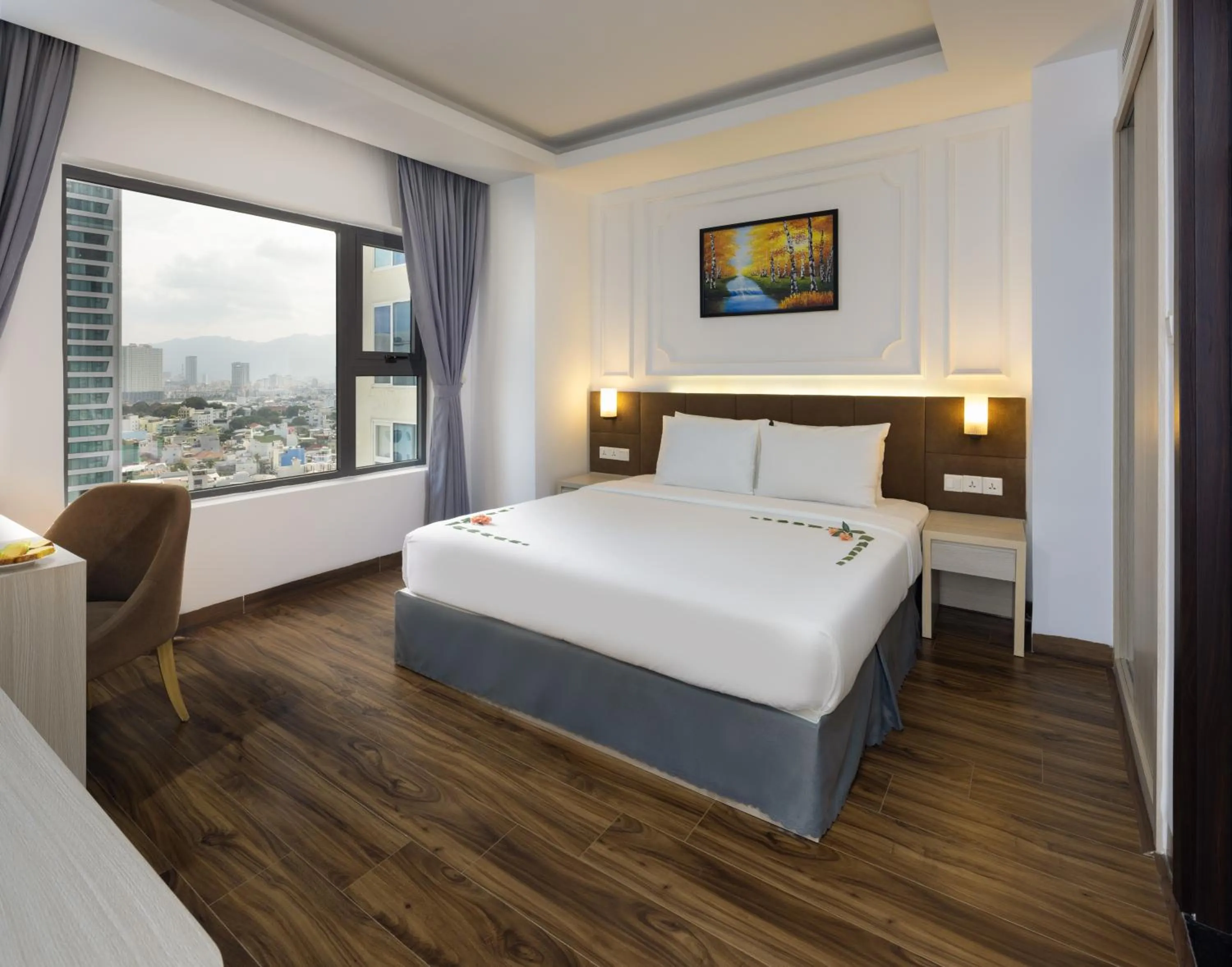 Bed in Hon Chong Retreat Hotel