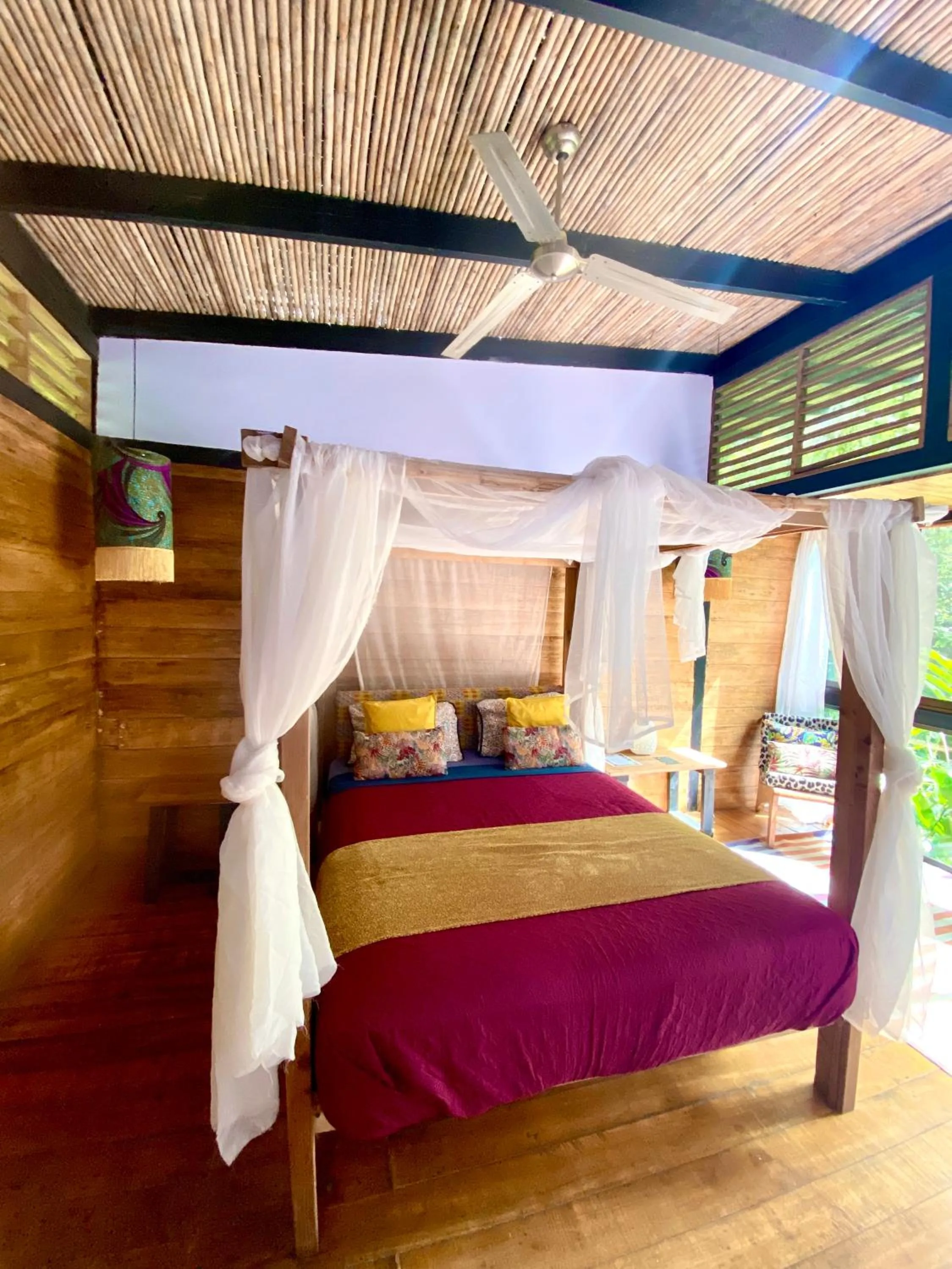 Bed in La Shamana - Ecological Concept in Jungle