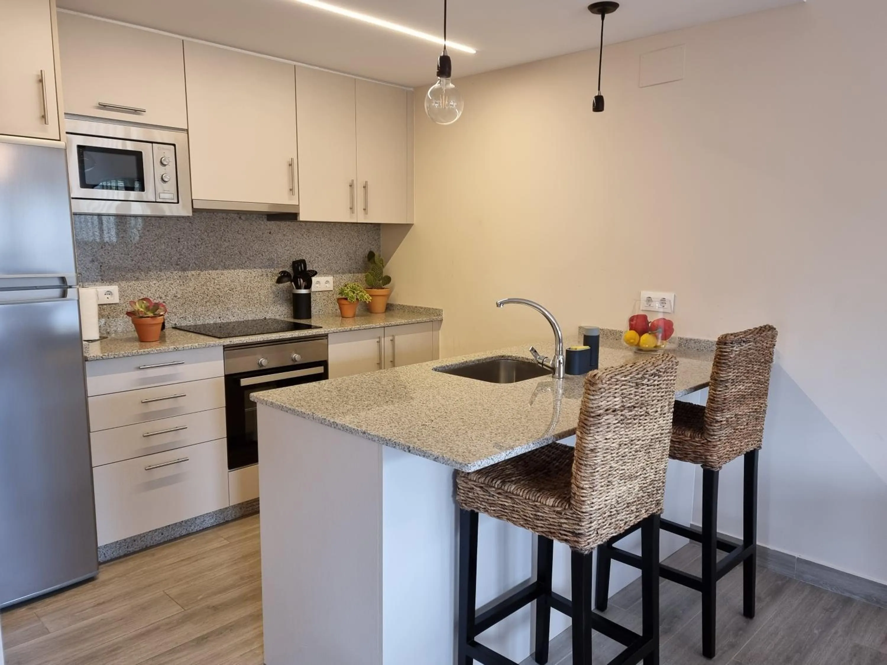 kitchen in Apartamentos Ria de Aldan