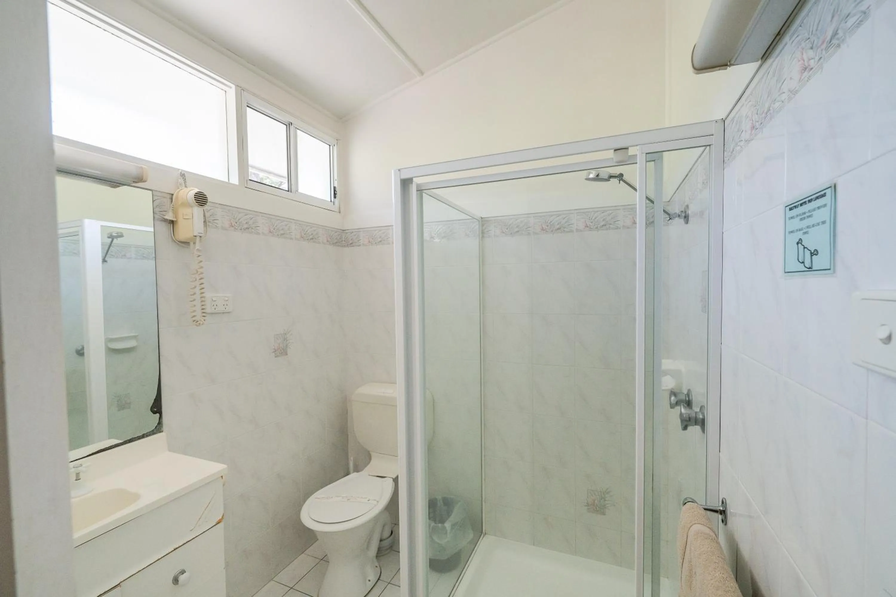 Shower in Halfway Motel