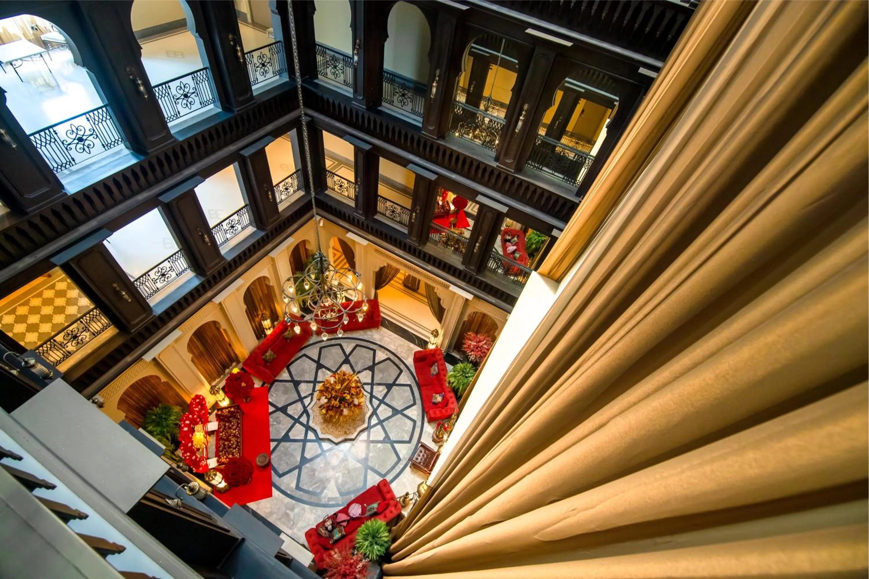 Seating area in Amman Unique Hotel