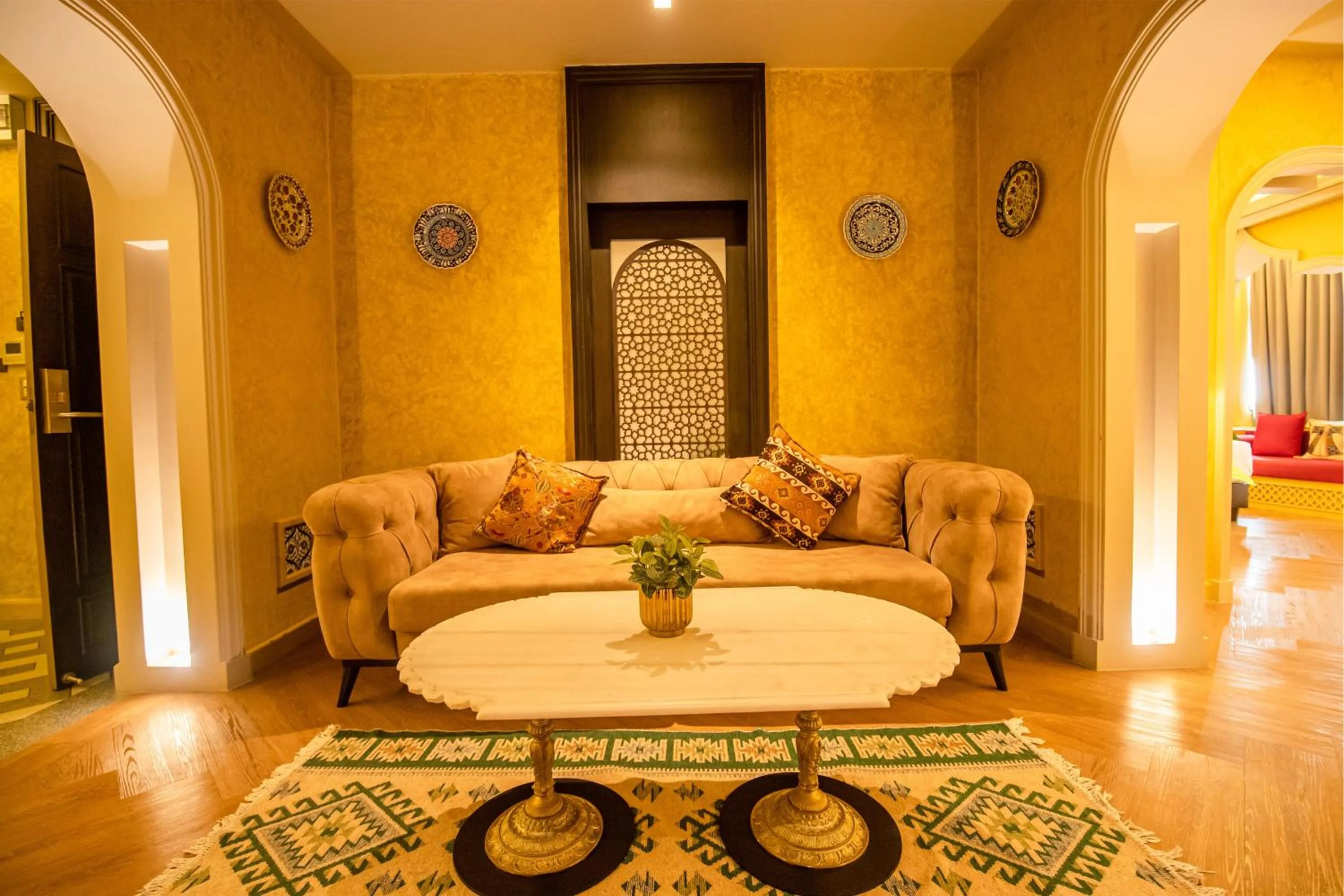 Seating area in Amman Unique Hotel