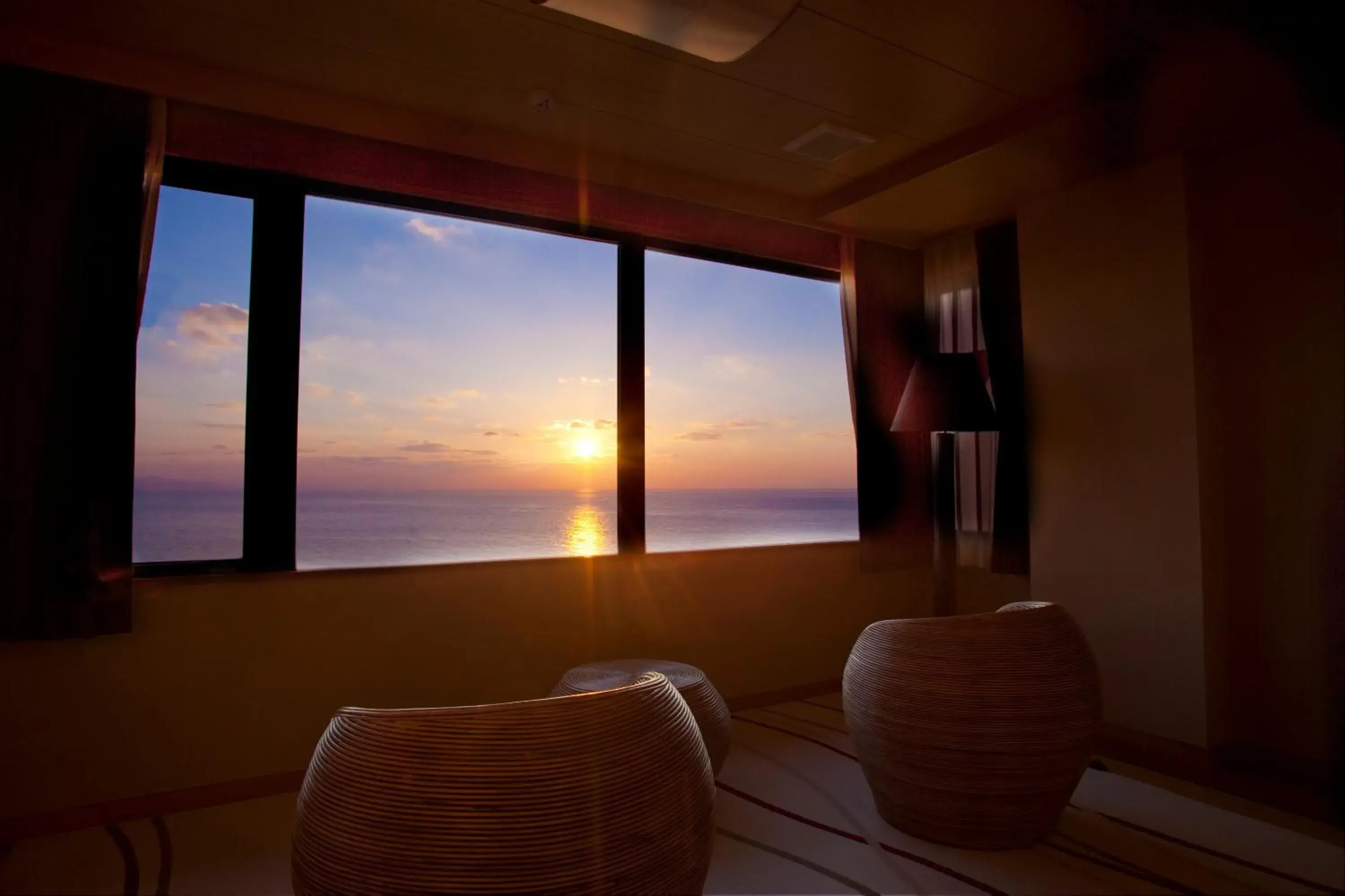 Deluxe Twin Room with Sea View in Jukaitei Deluxe Twin Room with Sea View in Jukaitei