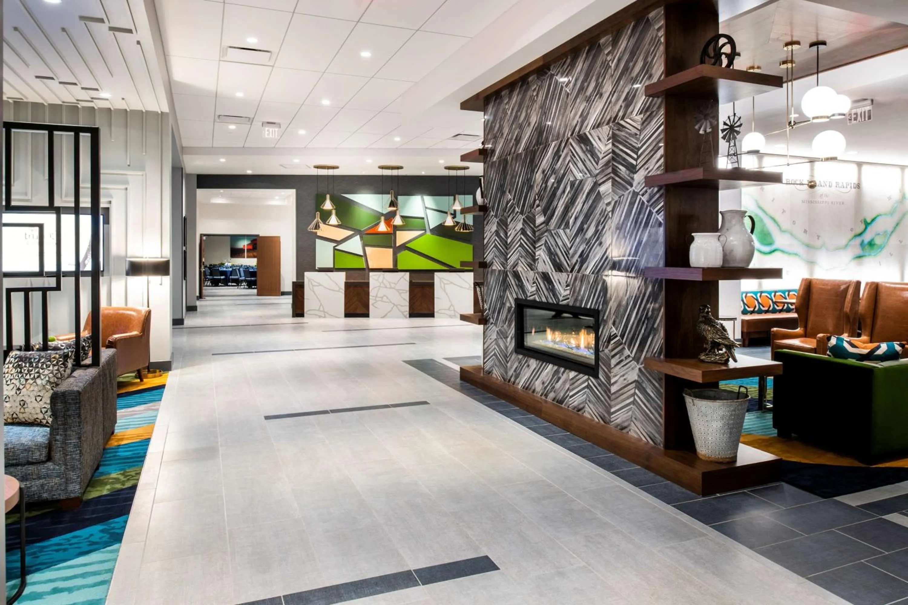 Lobby or reception in Hyatt House East Moline/Quad Cities
