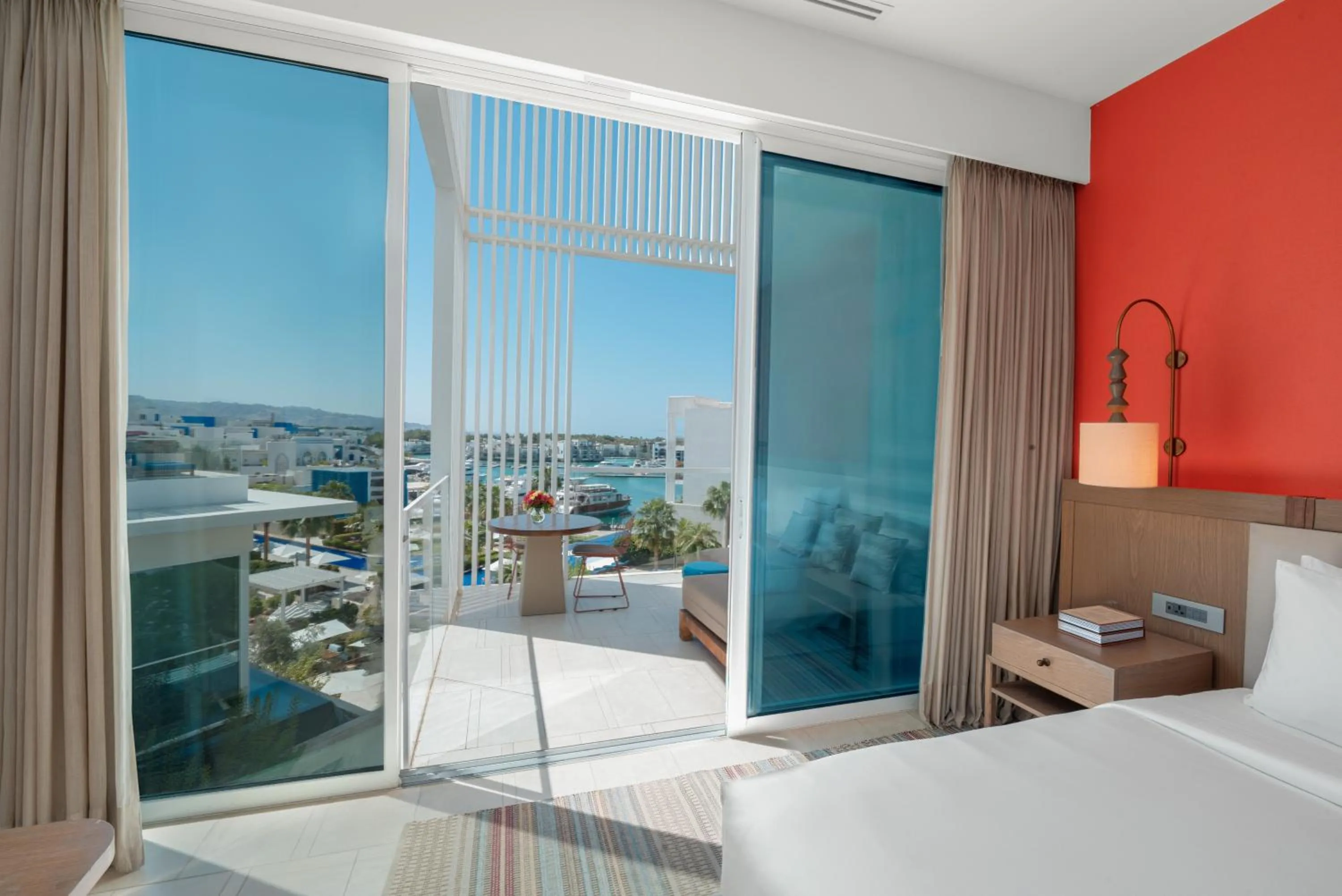 Bed in Hyatt Regency Aqaba Ayla Resort