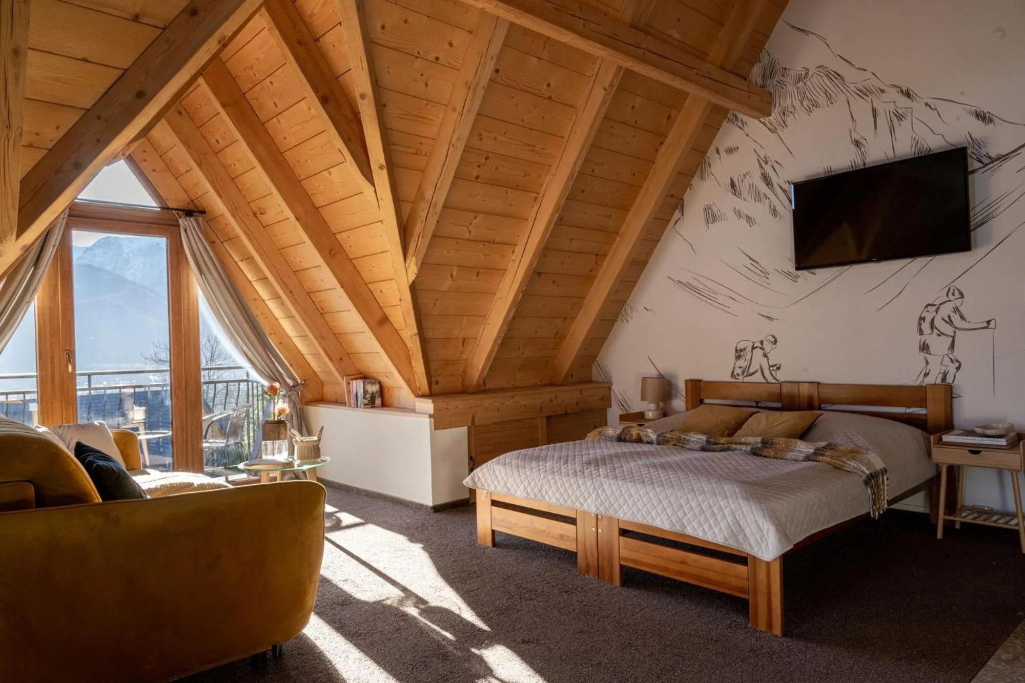 Bed in Villa Tatrica