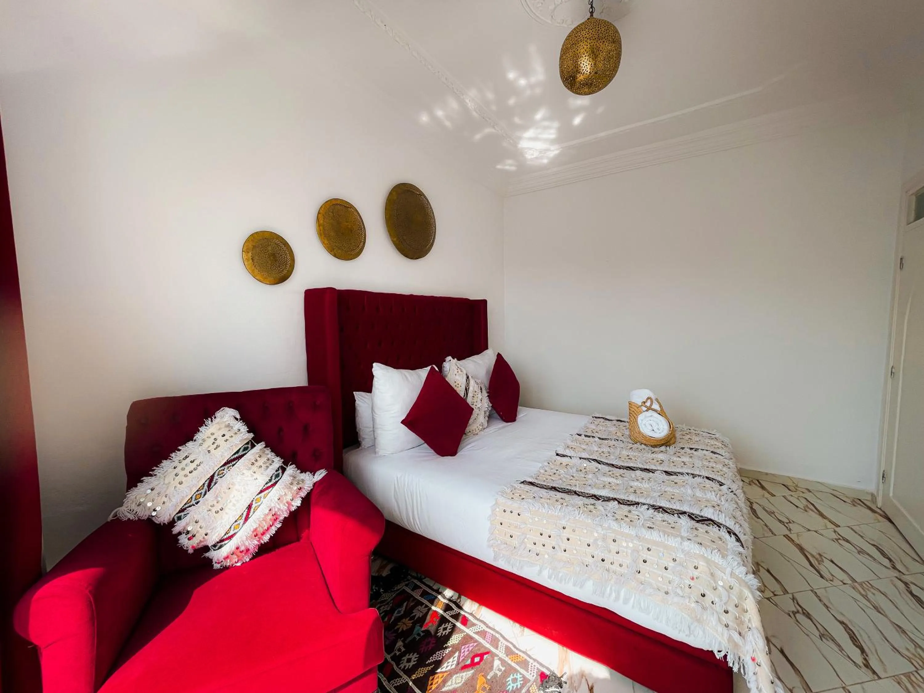 Bedroom, Bed in Hotel Princesse Ilham