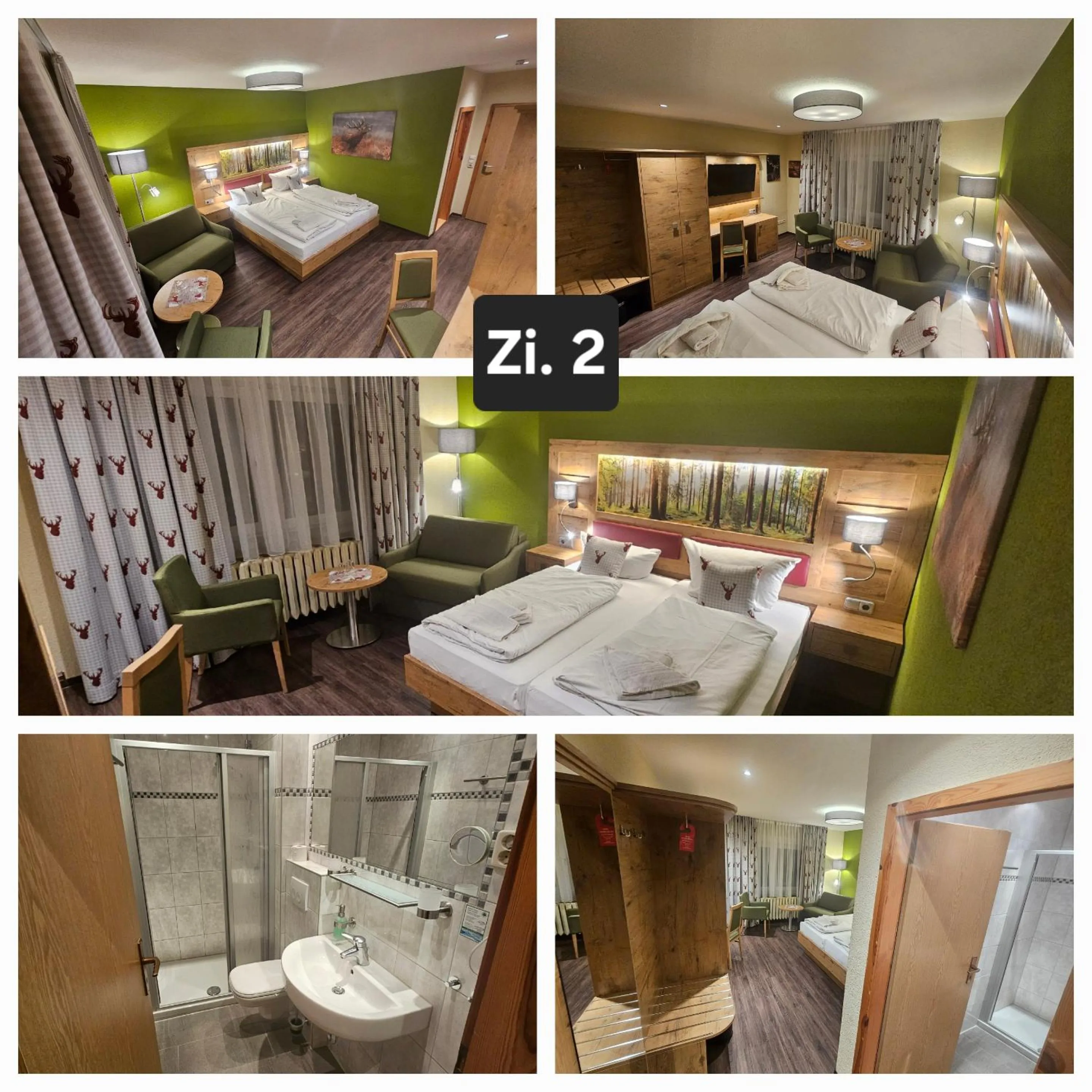Photo of the whole room, Bed in Zum Roten Hirsch im Grünen Wald