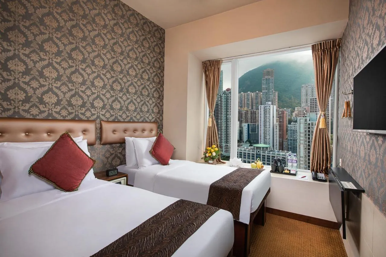 Bed in Ramada Hong Kong Harbour View