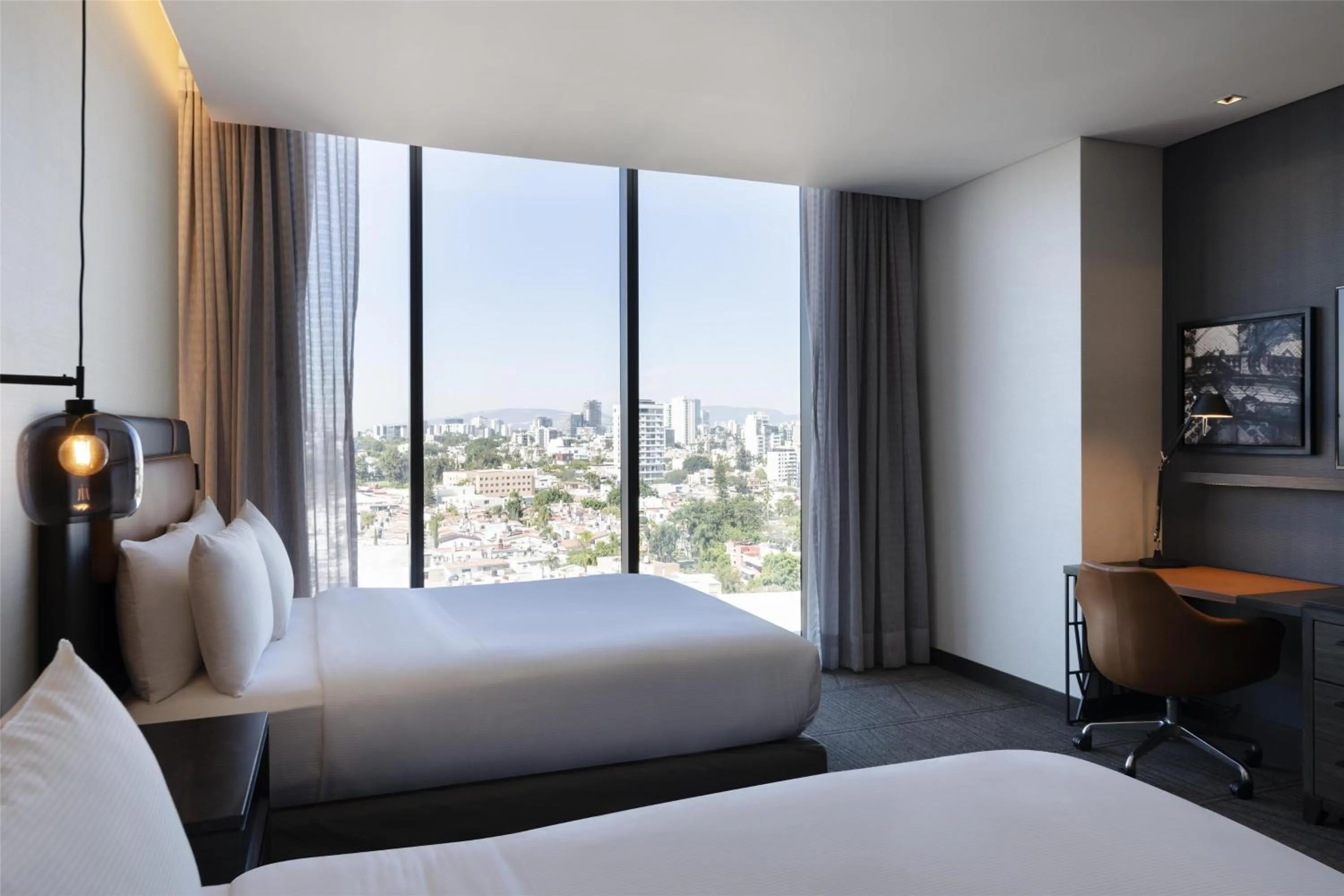 Bedroom, Bed in Hilton Guadalajara Midtown