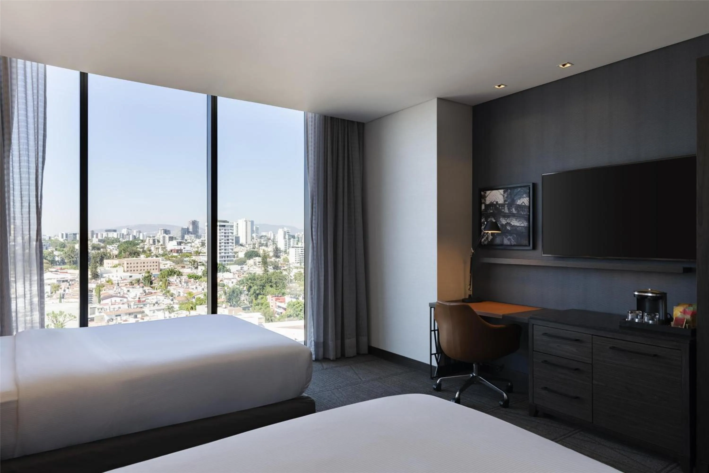 Bedroom, Bed in Hilton Guadalajara Midtown